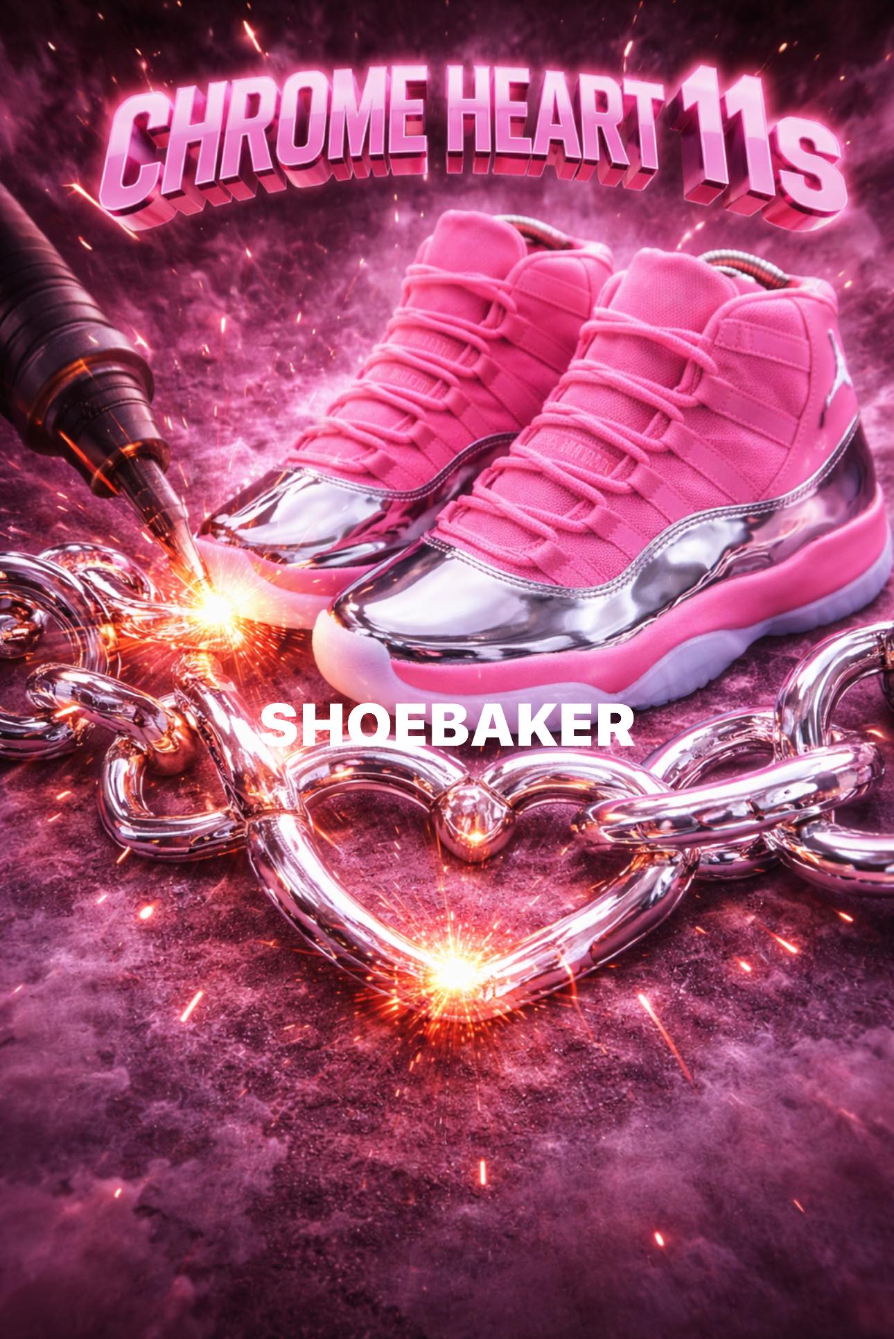 Air Jordan 11 ? “Chrome Hearts” Drop your size for a pair ⬇️