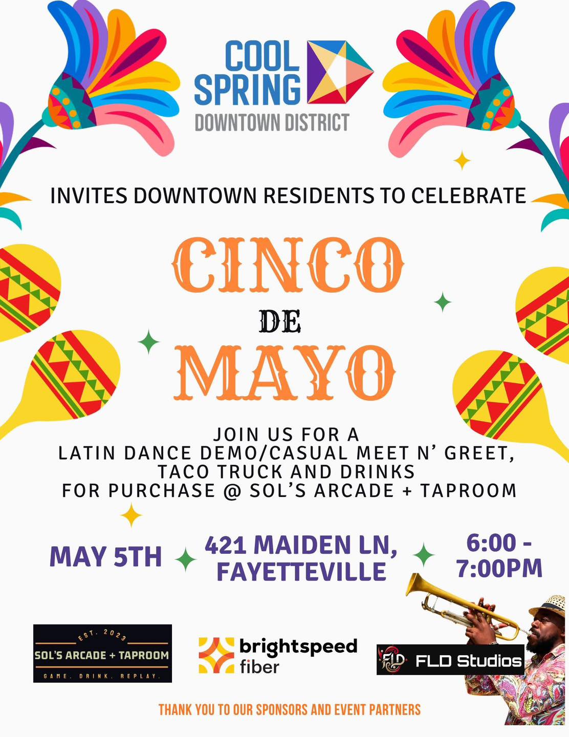Cinco De Mayo Events Near Fayetteville Cinco Celebration 6PM ...