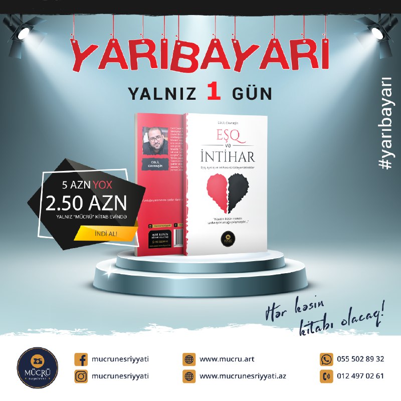 Mücrü Nəşriyyatı - Yalnız bir gün - 11 avqust tarixində Cəlil ...