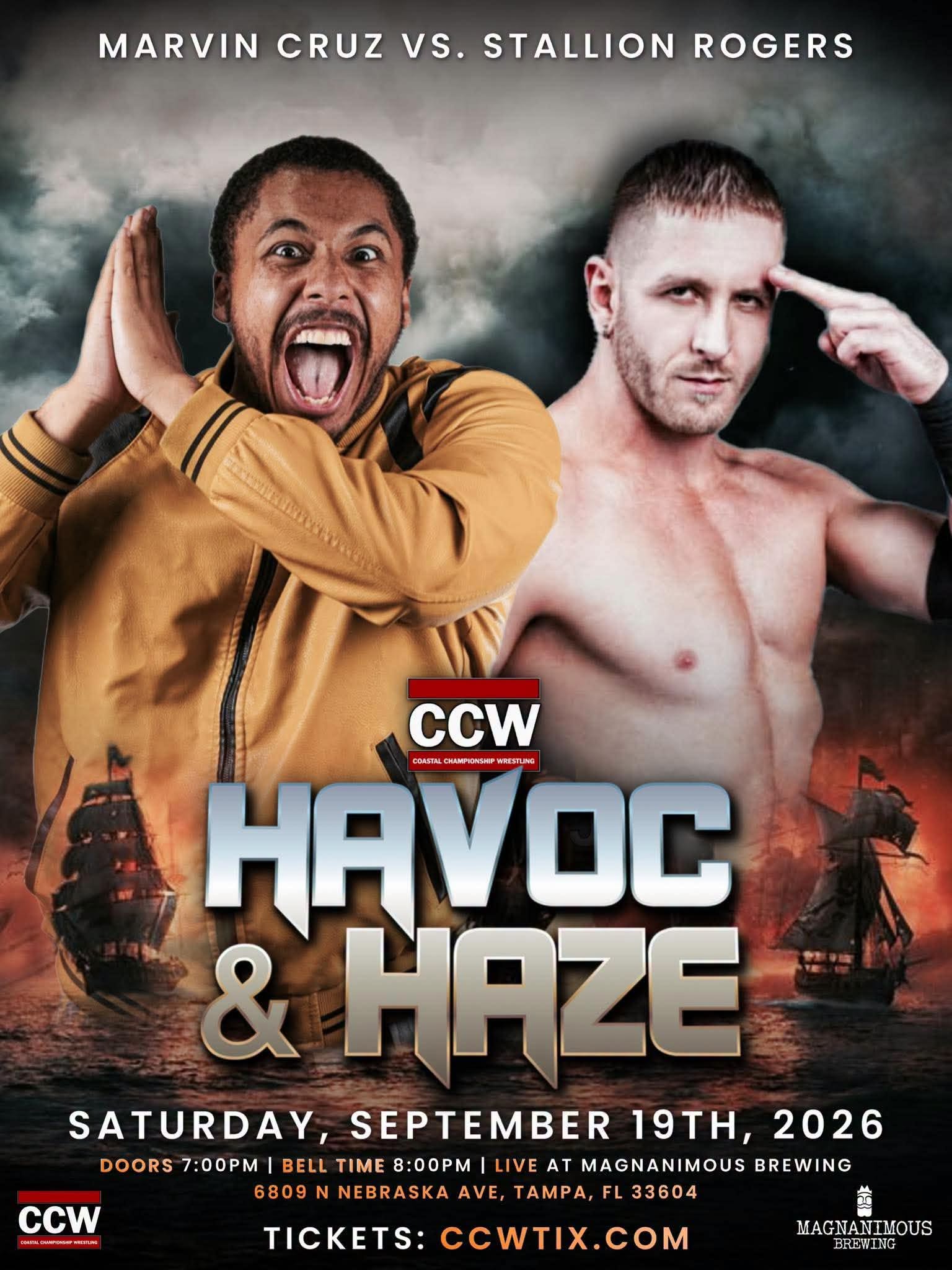 M⭐︎Splash!! KONOMI うちわ BSW'26ver CCW Havoc & Haze 29 live wrestling event in Tampa, September 19