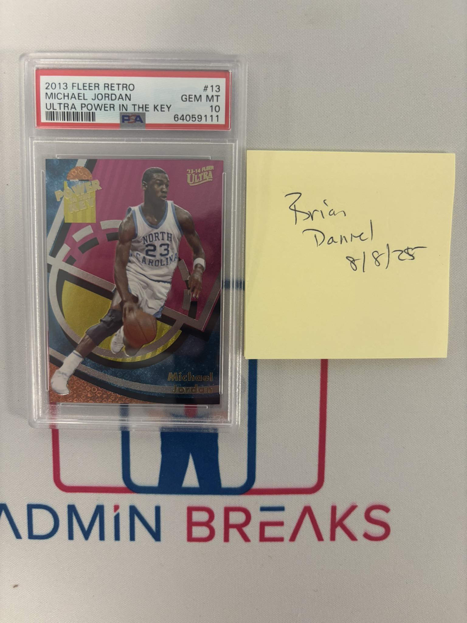 Very rare MJ! 2013 Fleer Retro Power in the Key - $3500 PayPal only
