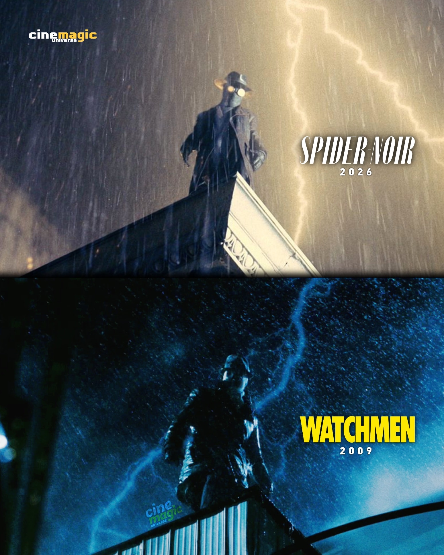Spider-Noir x Rorschach 🔍 - Cinemagic Universe | Facebook