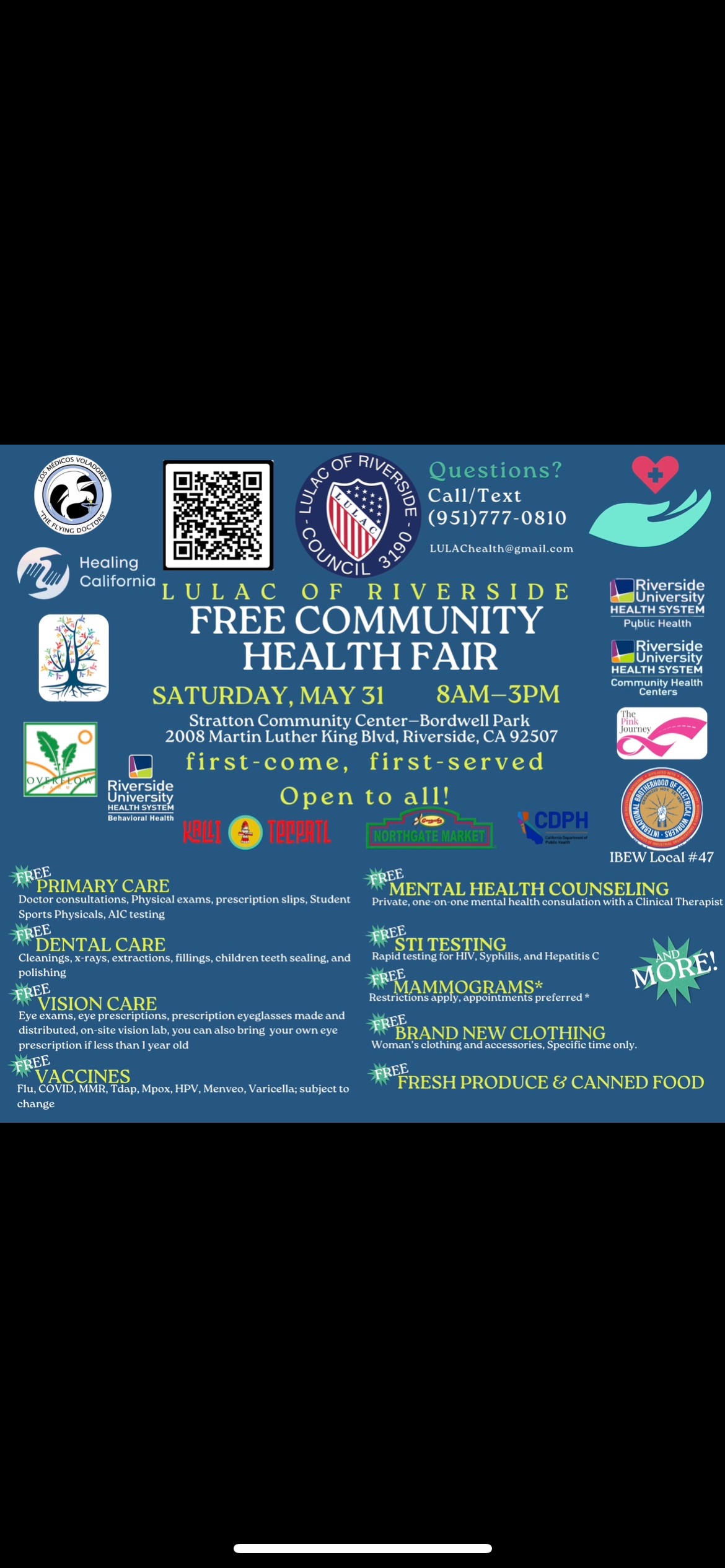LULAC of Riverside Free Community Health Fair