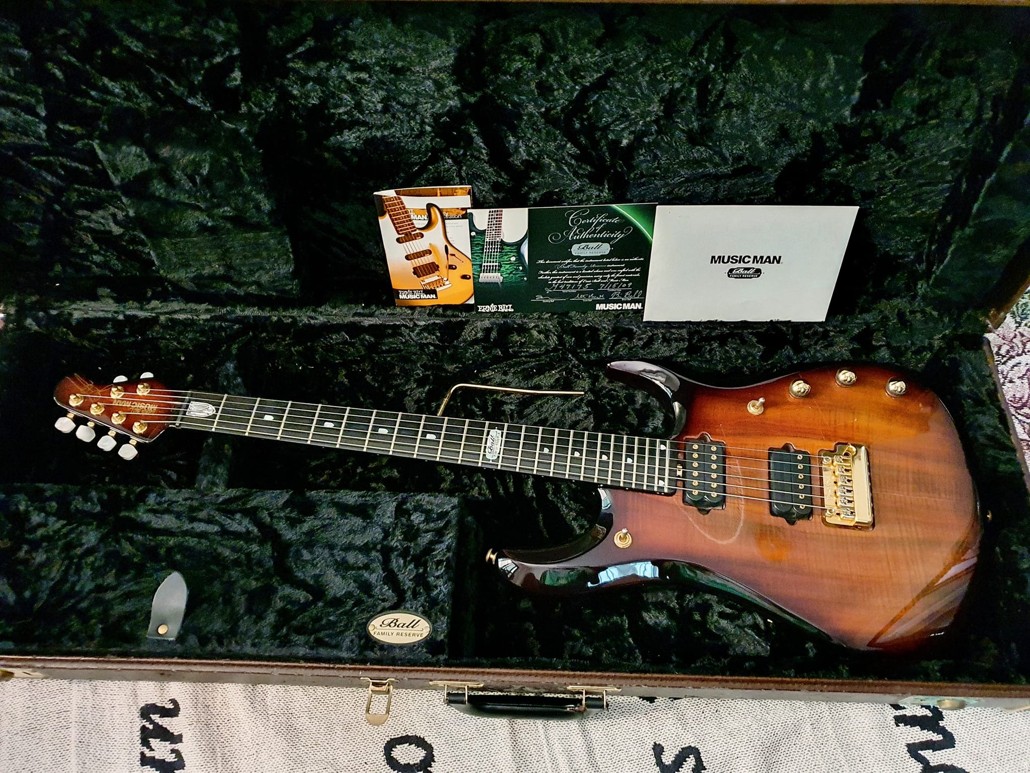 Music Man JP6 BFR Koa Island Burst model specifications