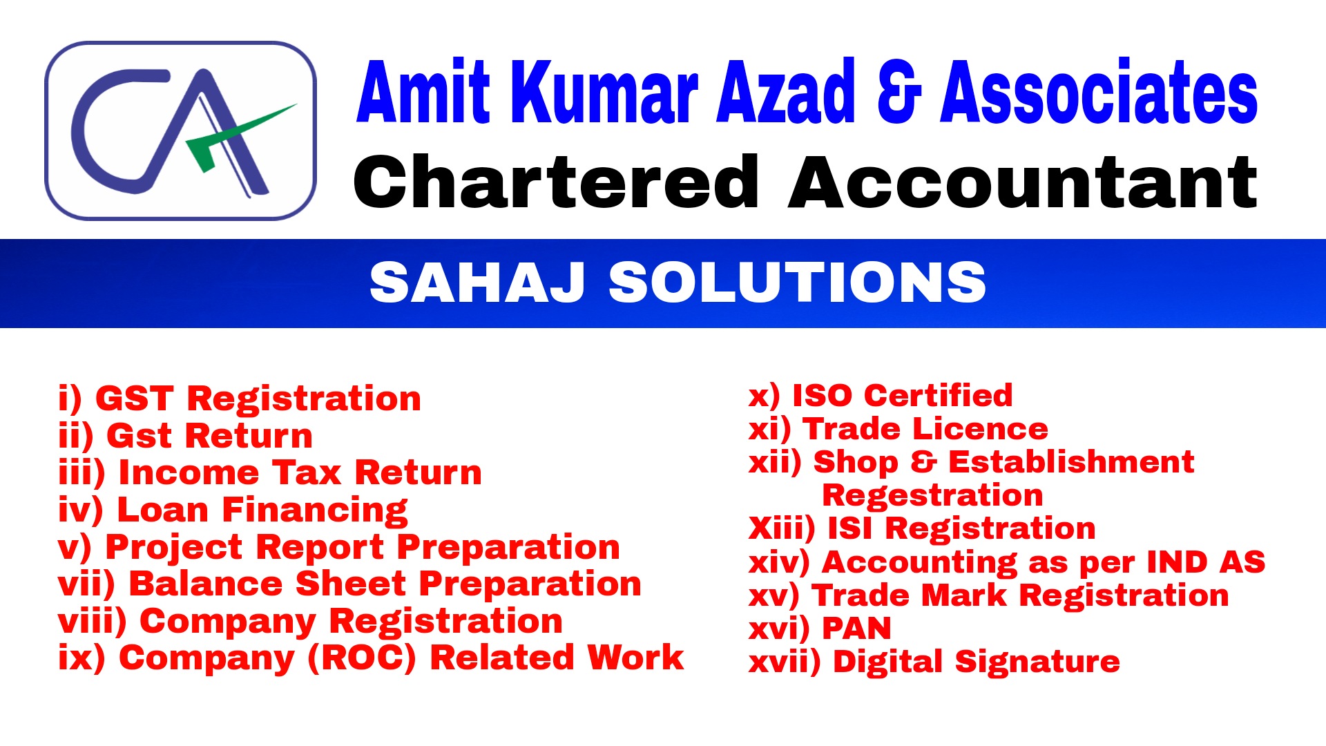 Amit Azad & Associates Chartered Accountant | Patna