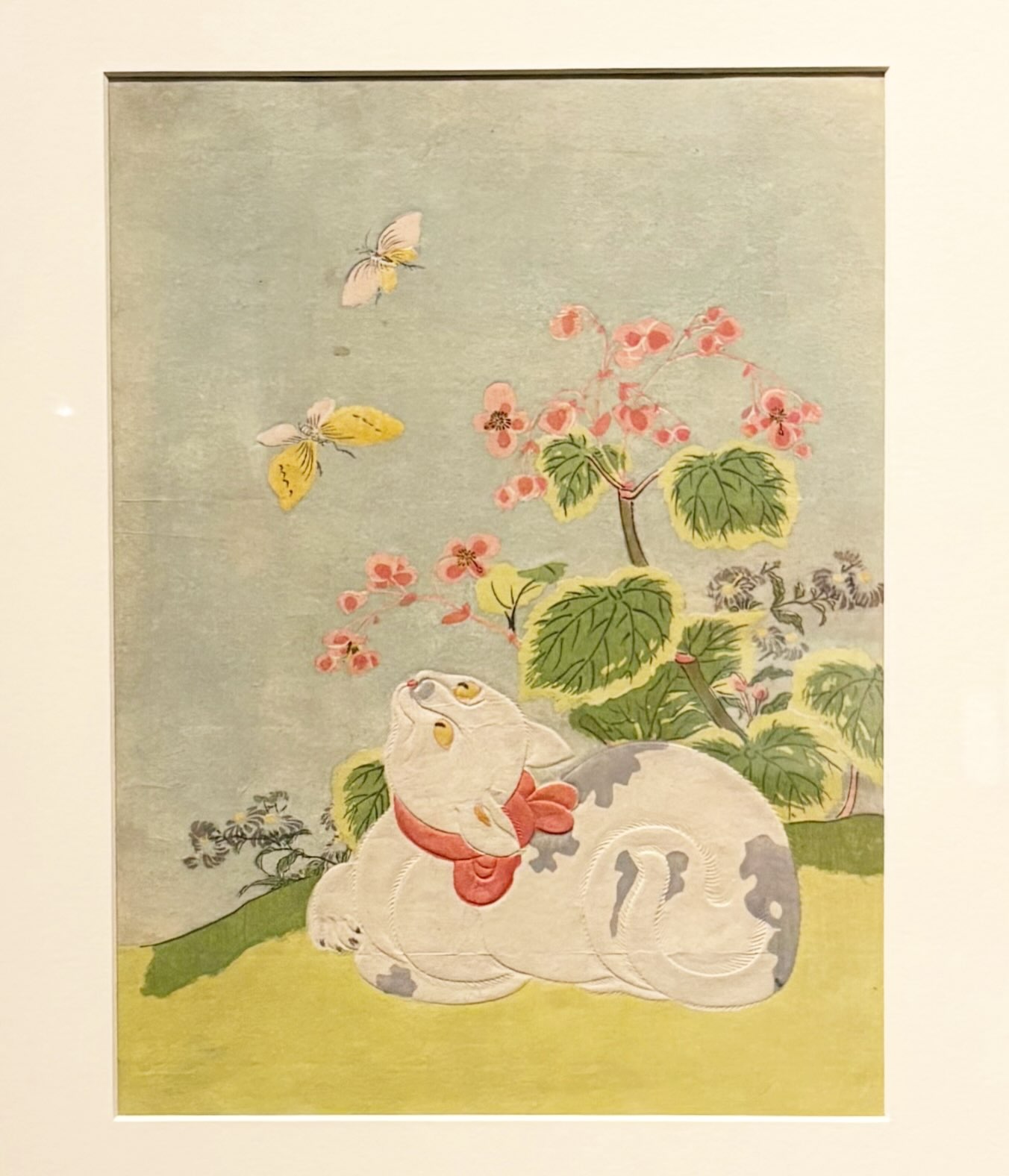 ロックフェラー・コレクション｜花鳥版画展】 作品紹介02 《秋海棠に蝶