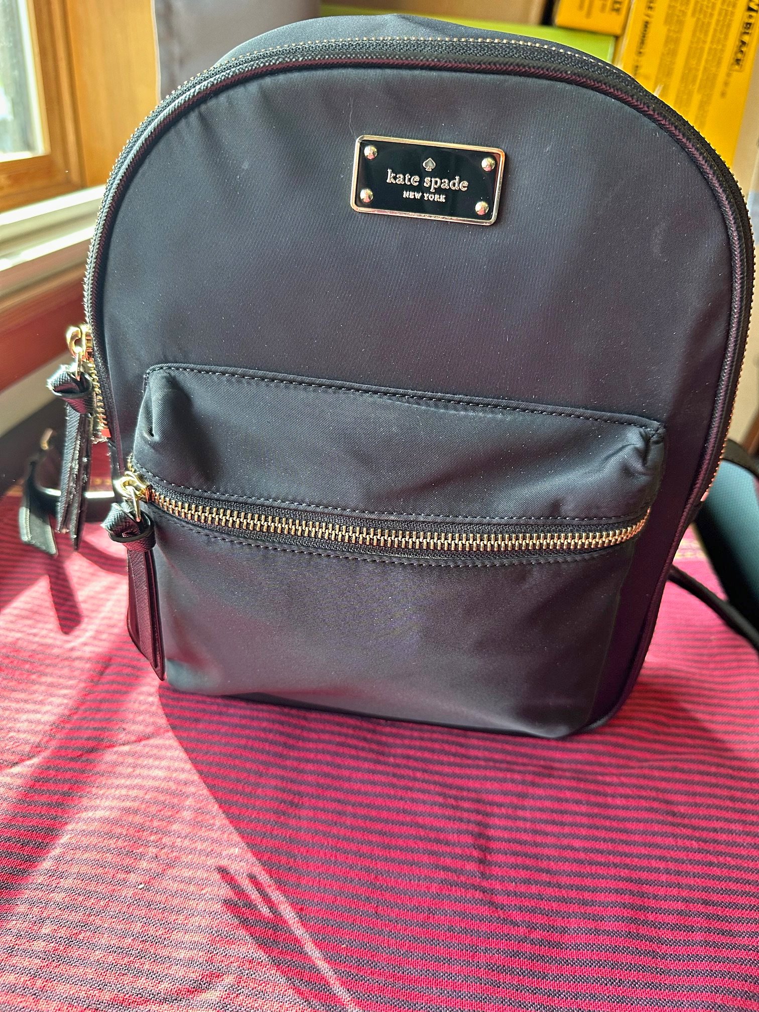 kate spade wilson road mini bradley nylon backpack black Women's Poppy Clothing, Shoes & Accessories If an item shows any signs of wear or other damage Gaby'sBags👜💕-Kate Spade Nylon Backpack