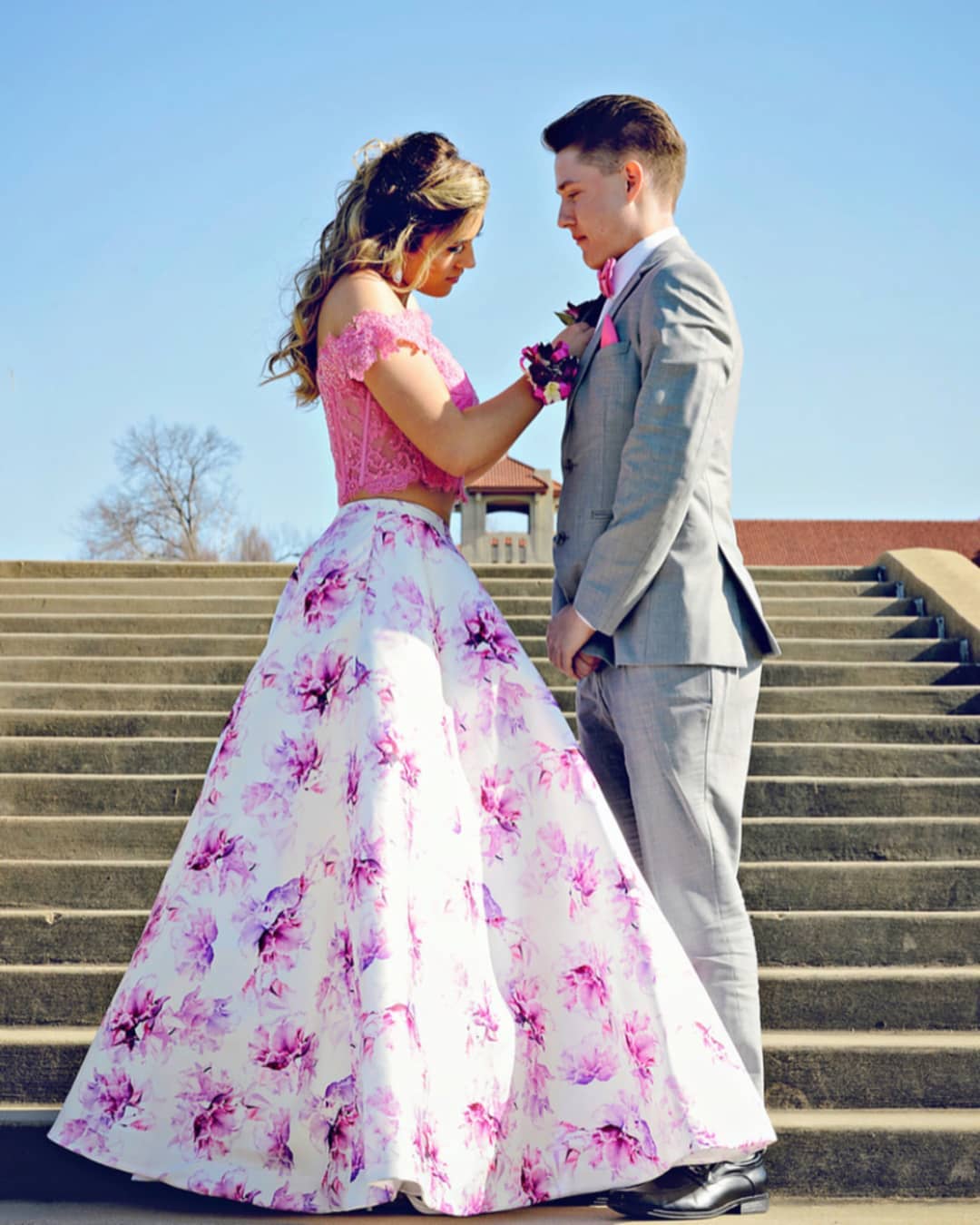 blossoms prom dress Blossoms & Prom Aubrielle and Brady went to his old high schools prom  this past weekend with a couple of their besties! This kiddo of mine loves  ANY reason to party, so