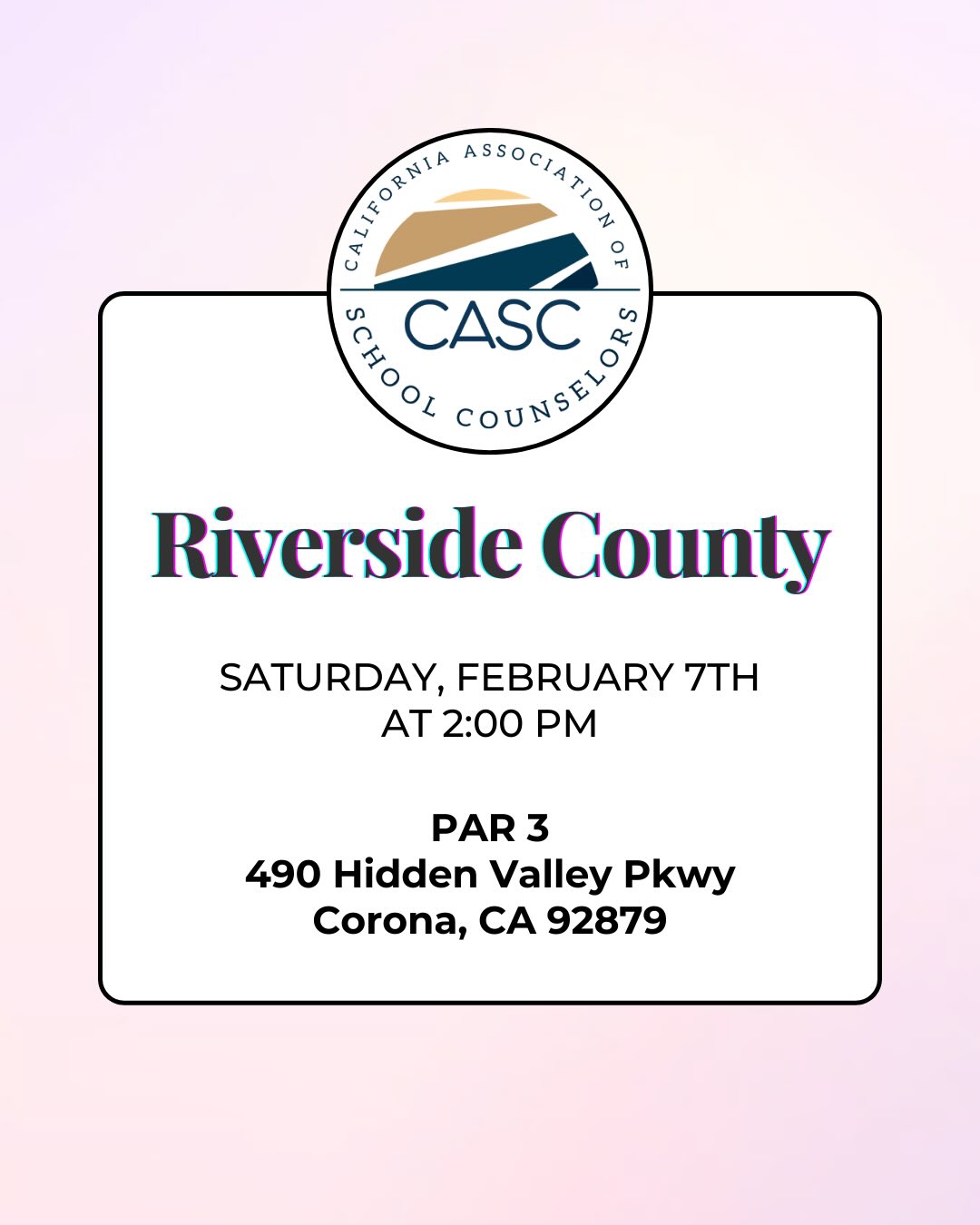 CASC: The California Association of School Counselors | La Verne CA