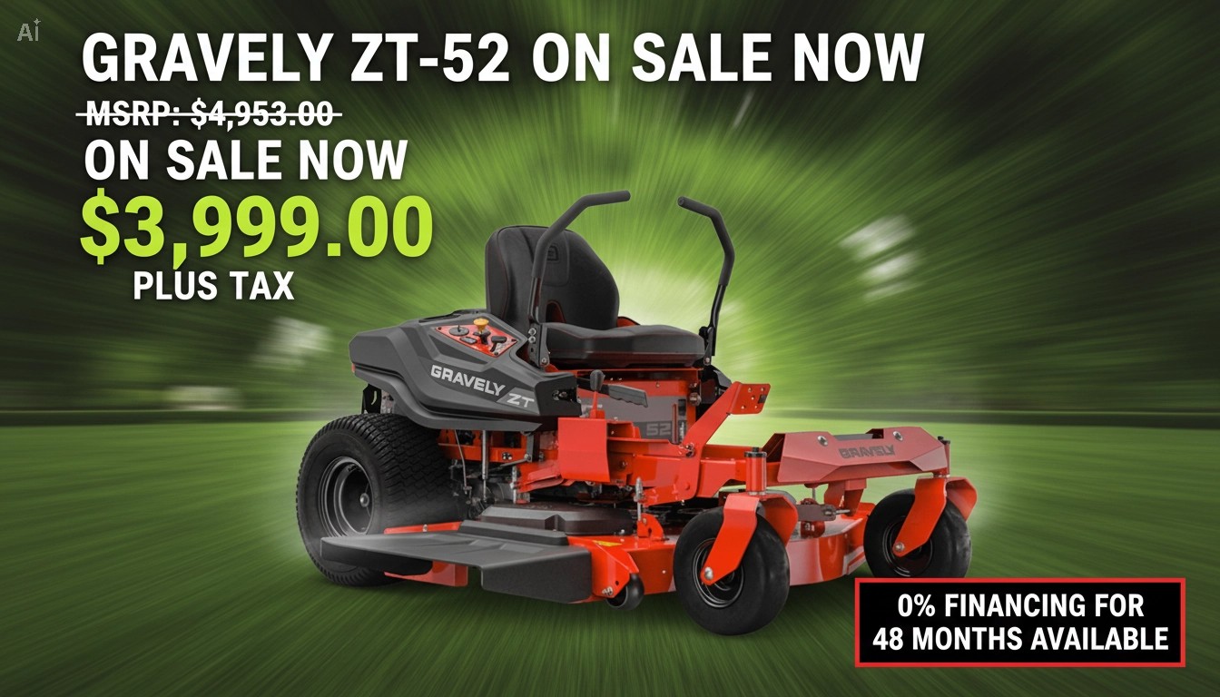 GRAVELY BLOWOUT SALE ✓ROCK BOTTOM PRICING ON SELECT GRAVELY ZERO