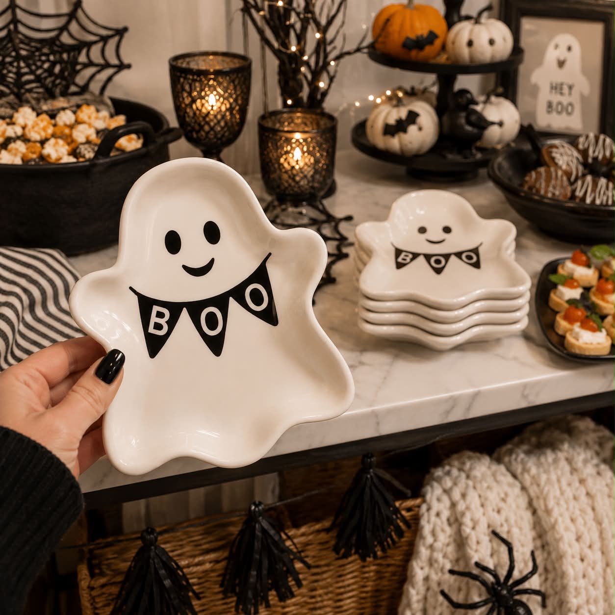 I love the ghost plate!! It was $4.99 in the aisle 👻 get u one!!