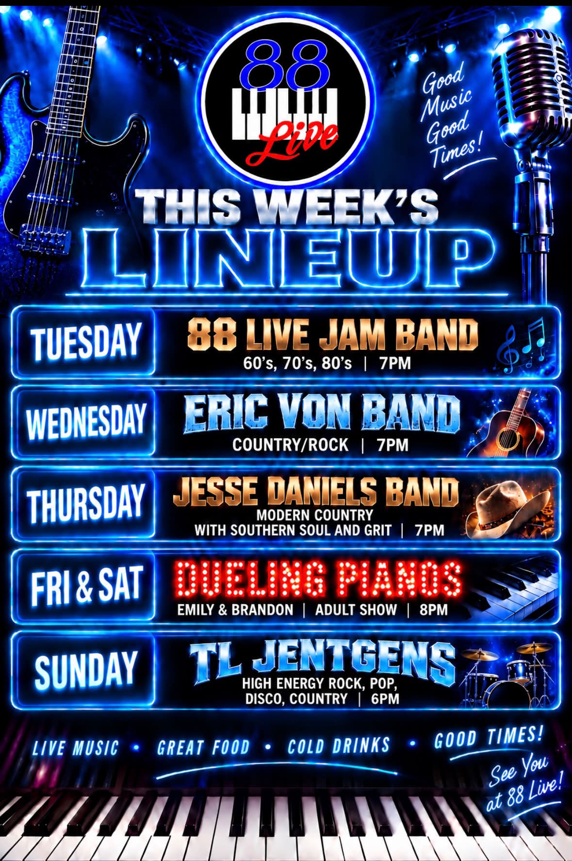 88Live Piano Bar | Bradenton FL