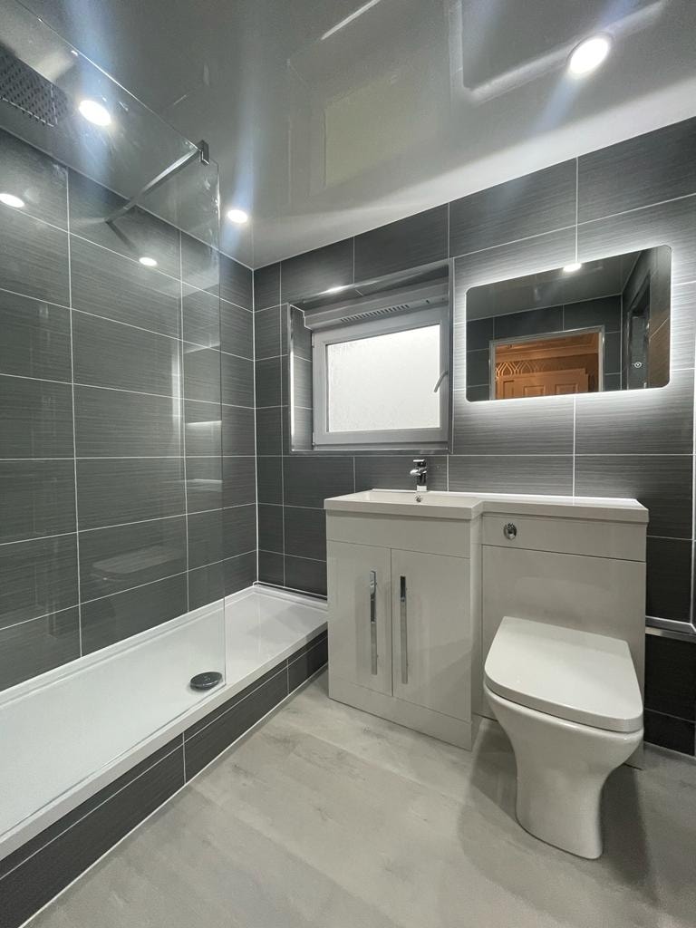 Niccy LED Bathroom Mirror With Lights - 55x30 Anti-Fog, Shatter-Proof Frameless Makeup Mirror, 3 Color Temperatures