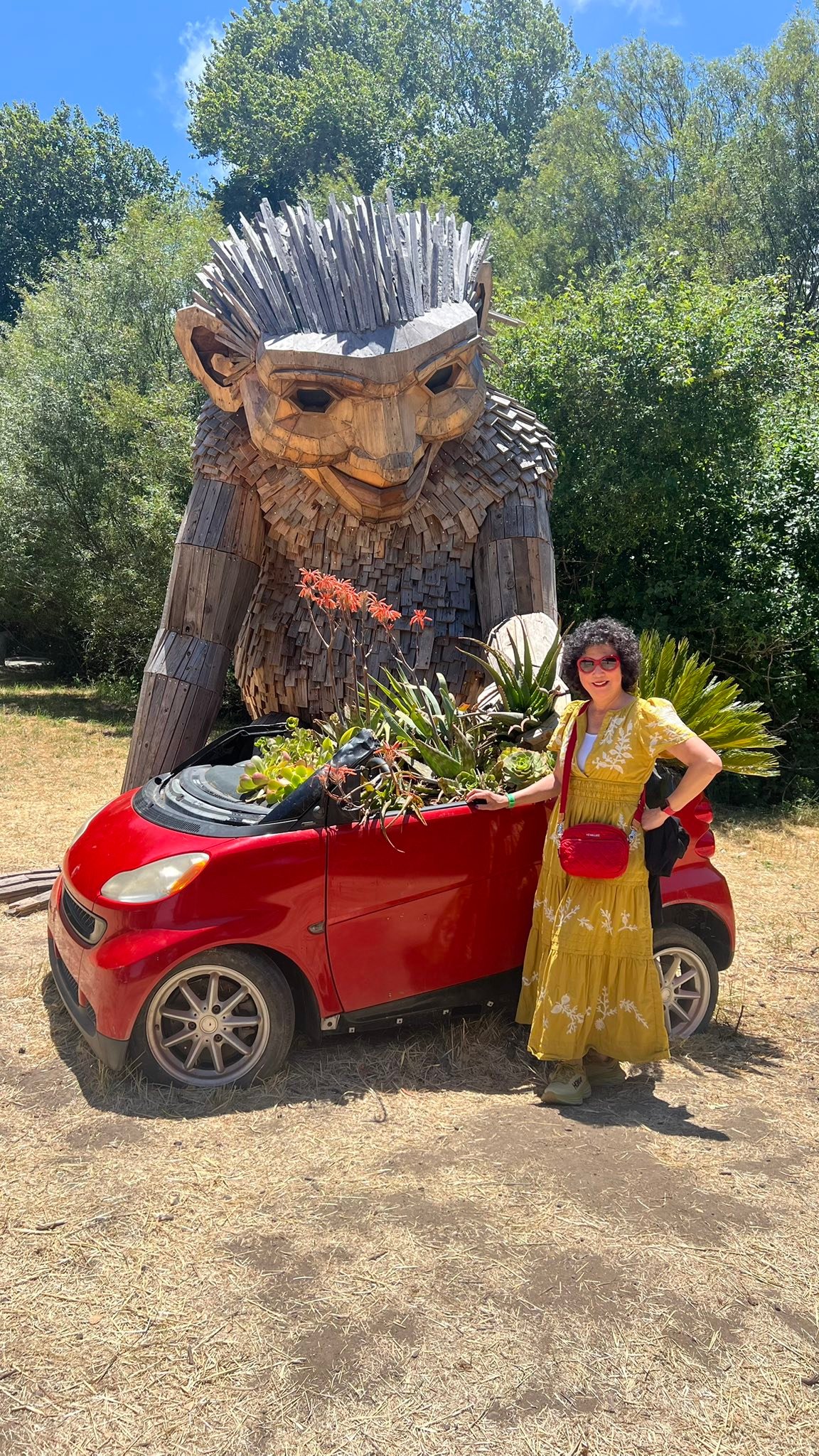 Filoli garden trolls exhibit in Woodside, CA