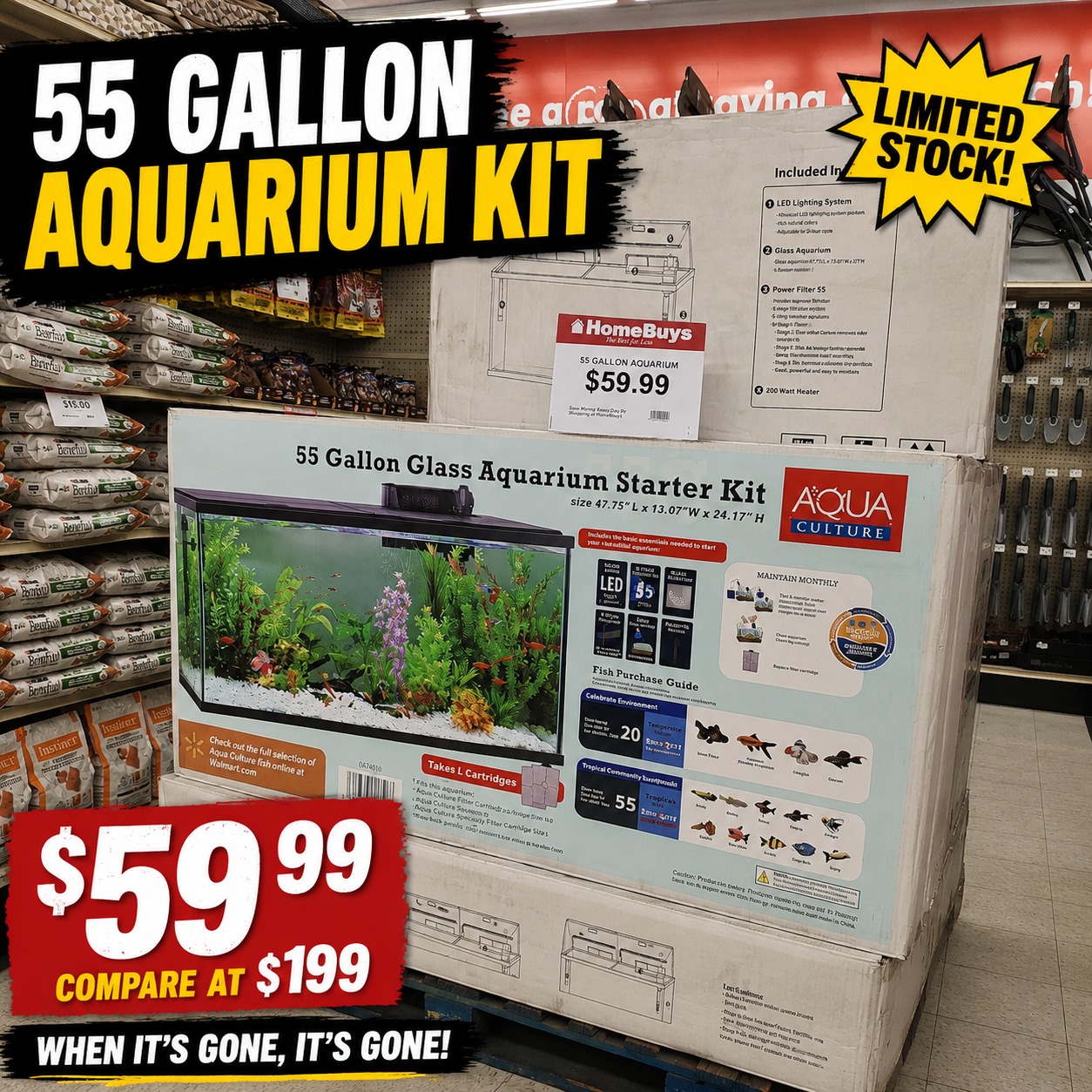 accessories for a 55 gallon fish tank Unikito 55-75 Aquarium Stand with Power Outlets & LED Light, Reversible Stand with Cabinet Fish Tank Storage, Heavy PULUOMIS is a great expert who specialized in Bathroom and home products Herture 55-75 Gallon Fish Tank