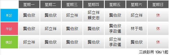 三峽大學眼科診所 三峽大學眼科 門診表 三峽大學眼科診所新北市三峽區復興路7號 Facebook