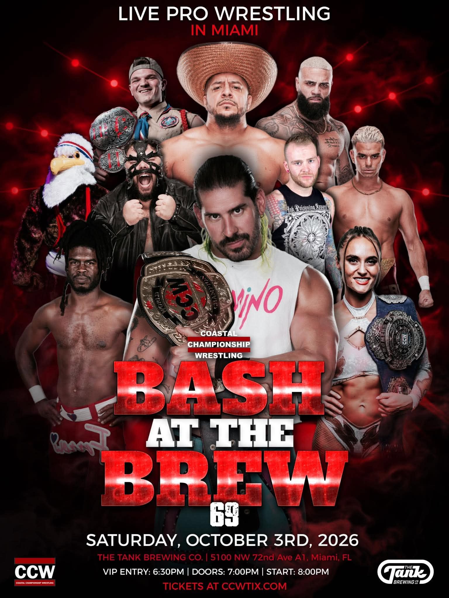 Coastal Championship Wrestling: Bash at the Brew 69 in Miami on