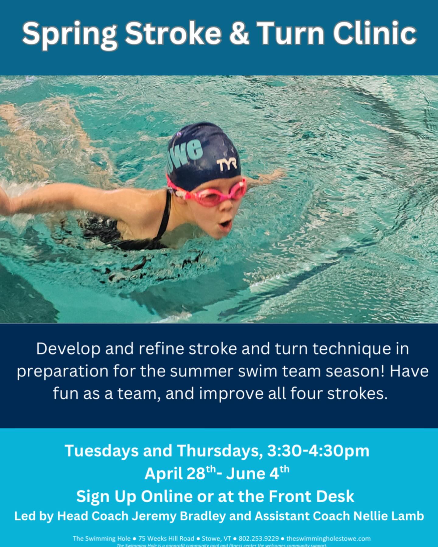 The Swimming - Spring Stroke and Turn clinic starts on April 28th ...