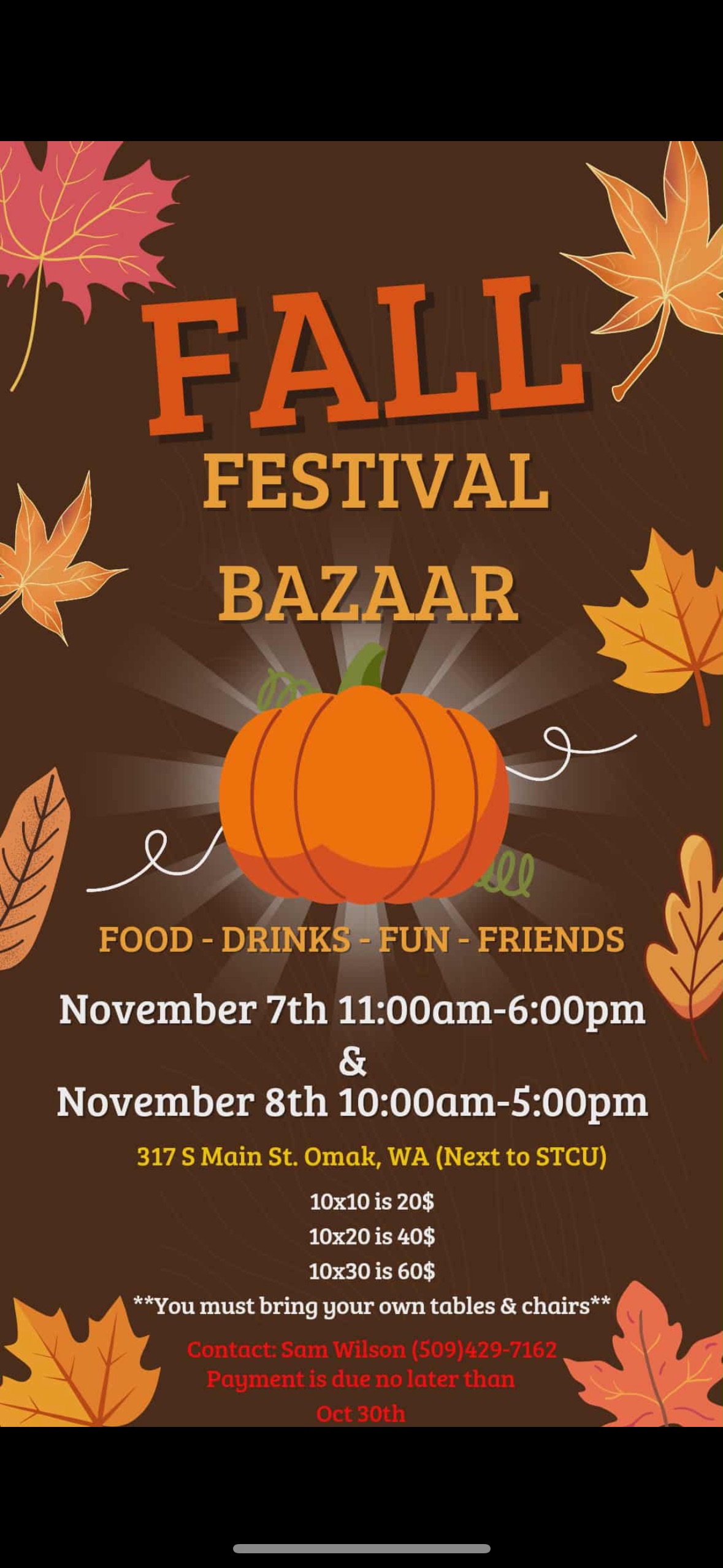 Fall Festival Bazaar