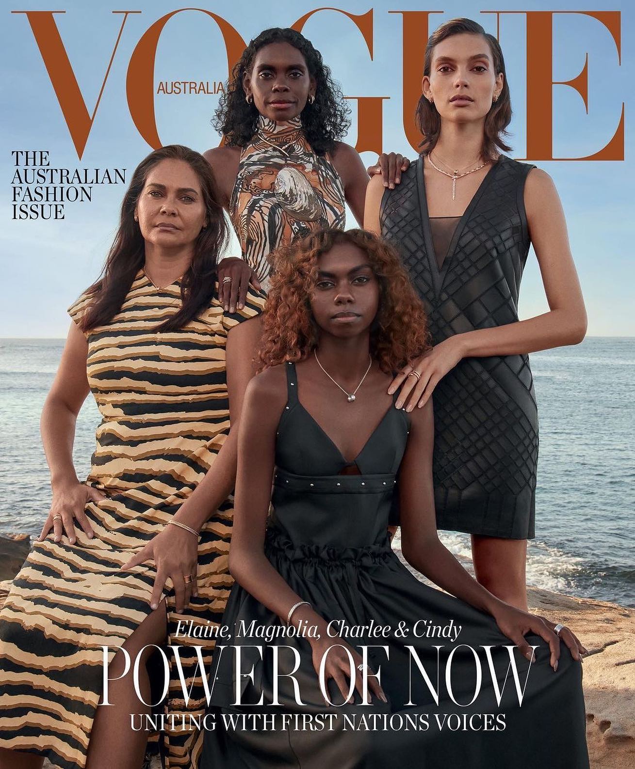 First Nations models Latahlia Hickling, Em Stenberg and Tatyana