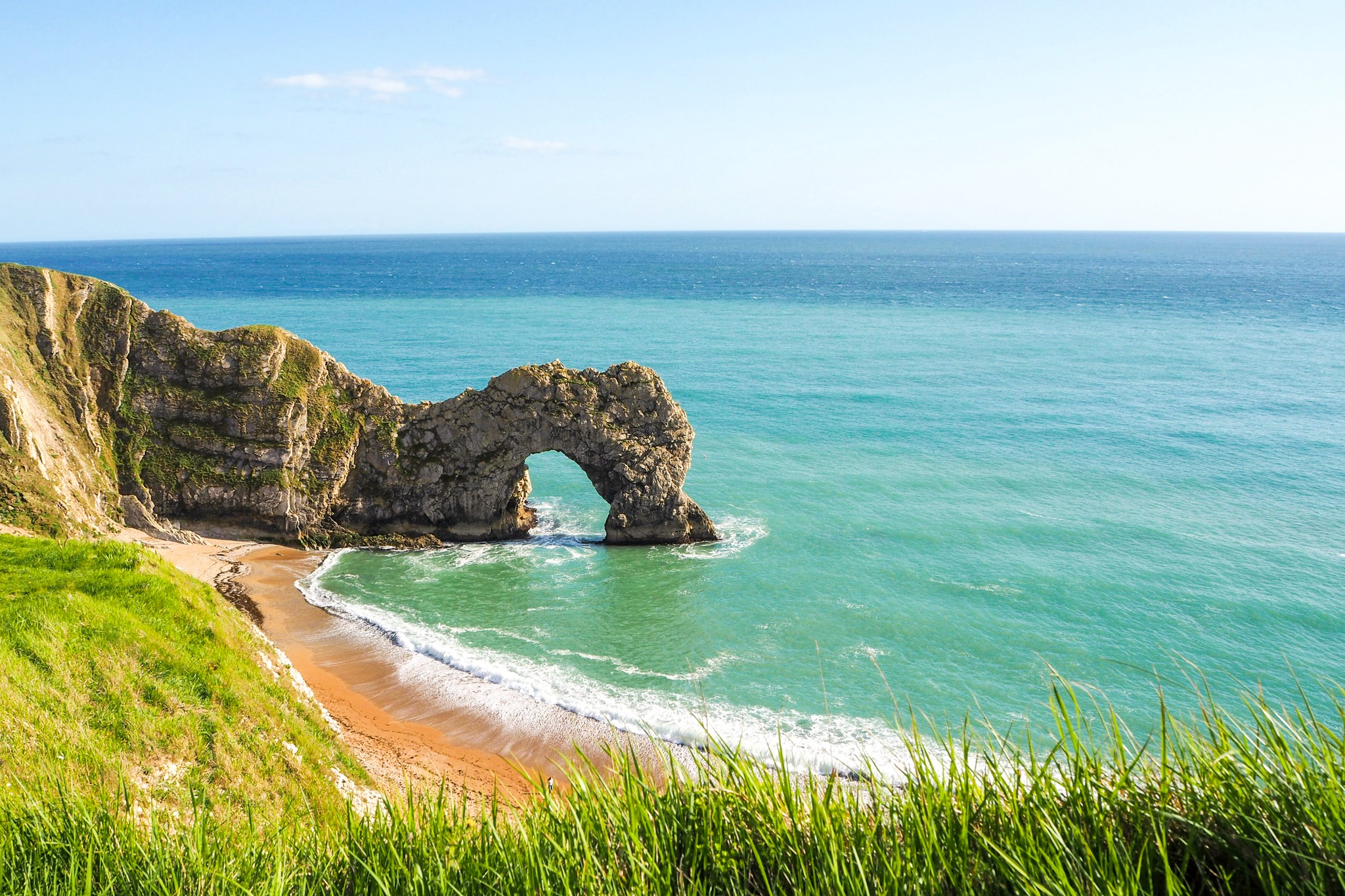 Sommerstemning ved Englands sydkyst 🇬🇧🌊 Englands sydlige kyst ...