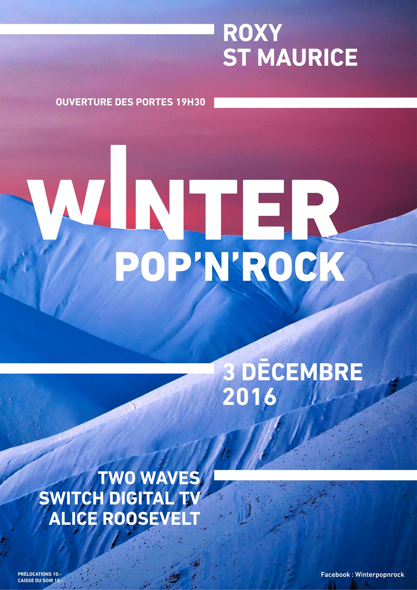 Le Winter Pop'n'Rock vient de dévoiler... - Switch Digital TV | Facebook
