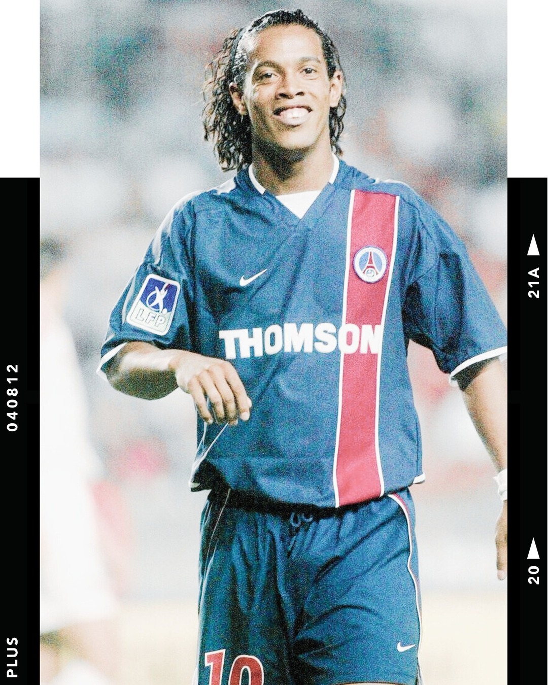 PSG x Ronaldinho A stunning long sleeve PSG home shirt from