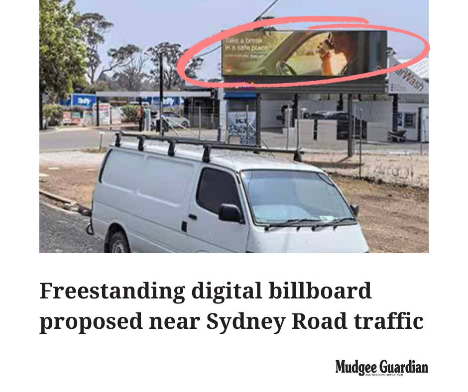 Mudgee - New sign, big screen: a digital billboard is proposed for ...