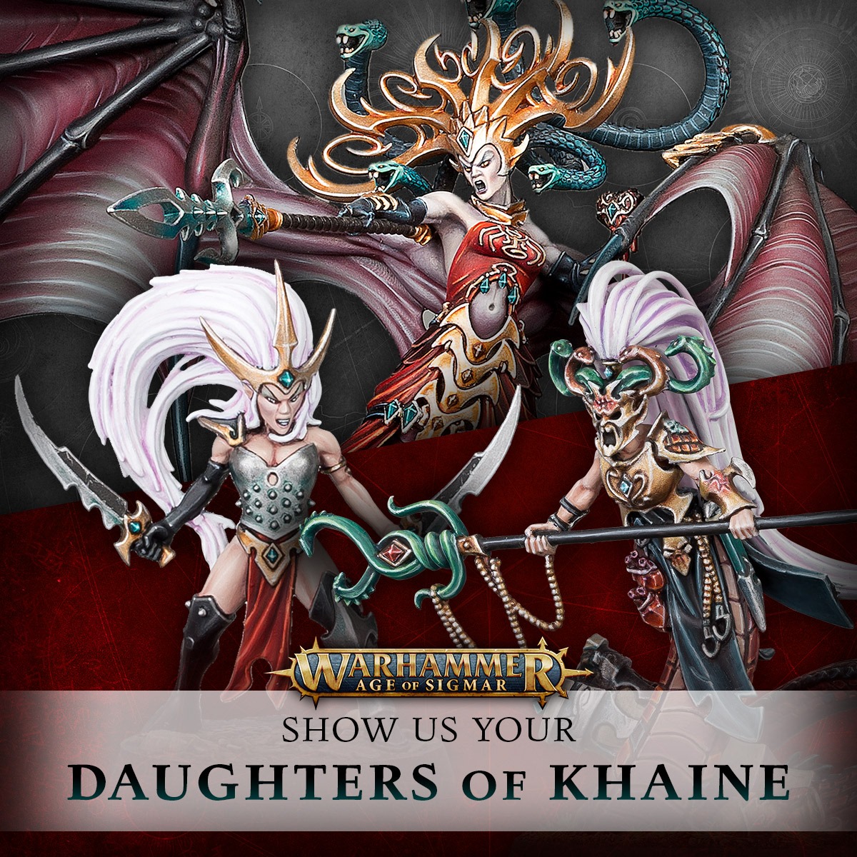 Warhammer AoS – Figurine Morathi Daughters Of Khaine – Kit à Monter Et Peindre