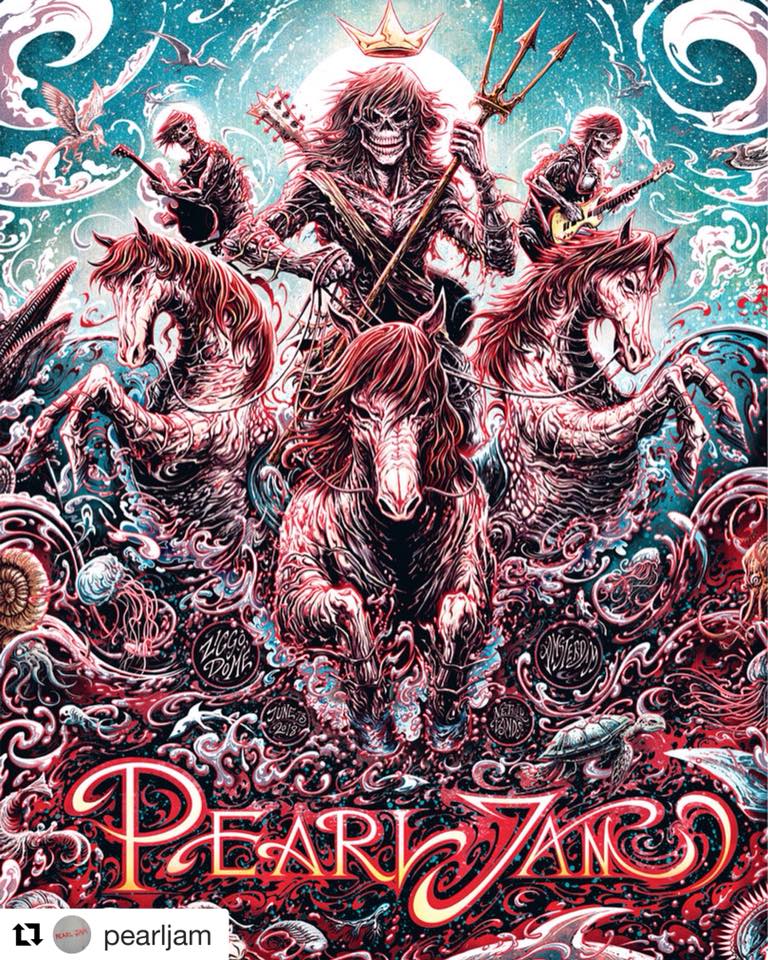 The official artwork for tonight's show at Stadio Euganeo. Artist