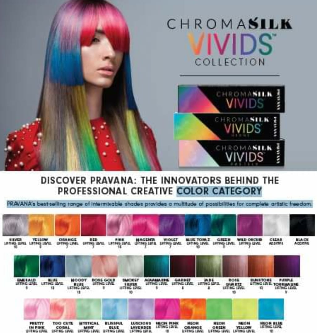 Carta De Color De Cabello Pravana Chromasilk Creme
