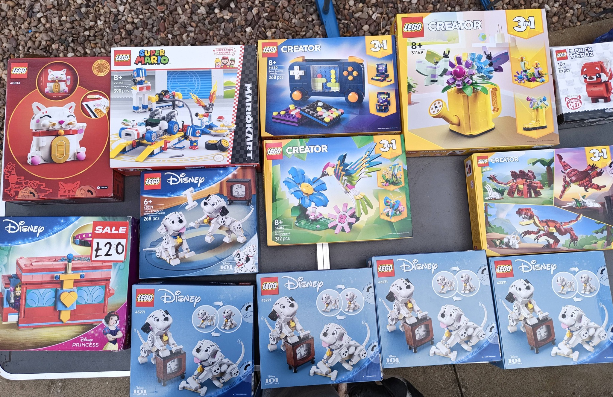 Lego and Adidas items for sale