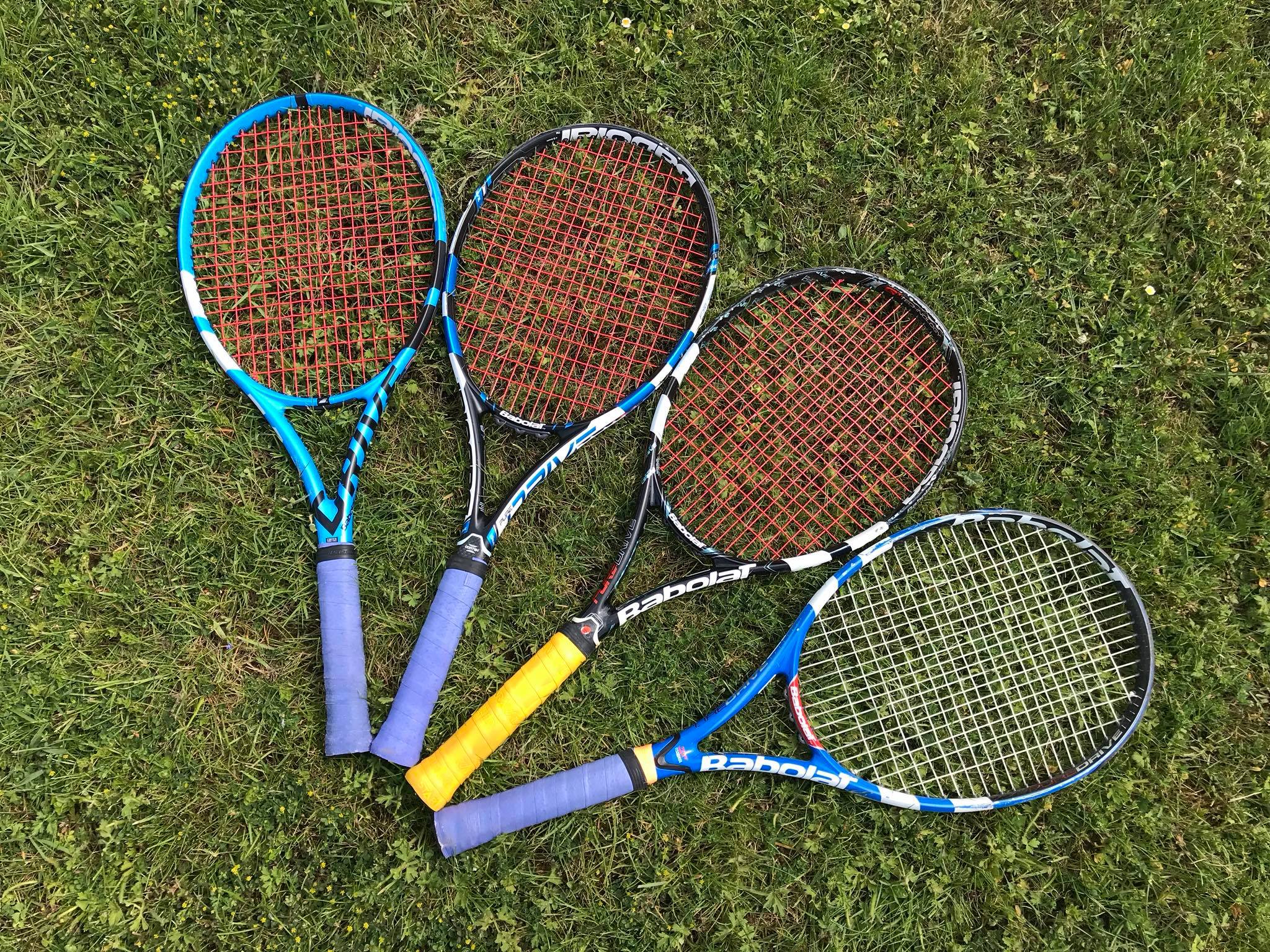 4 of the latest generation of Babolat pure drives 🎾 who's got the