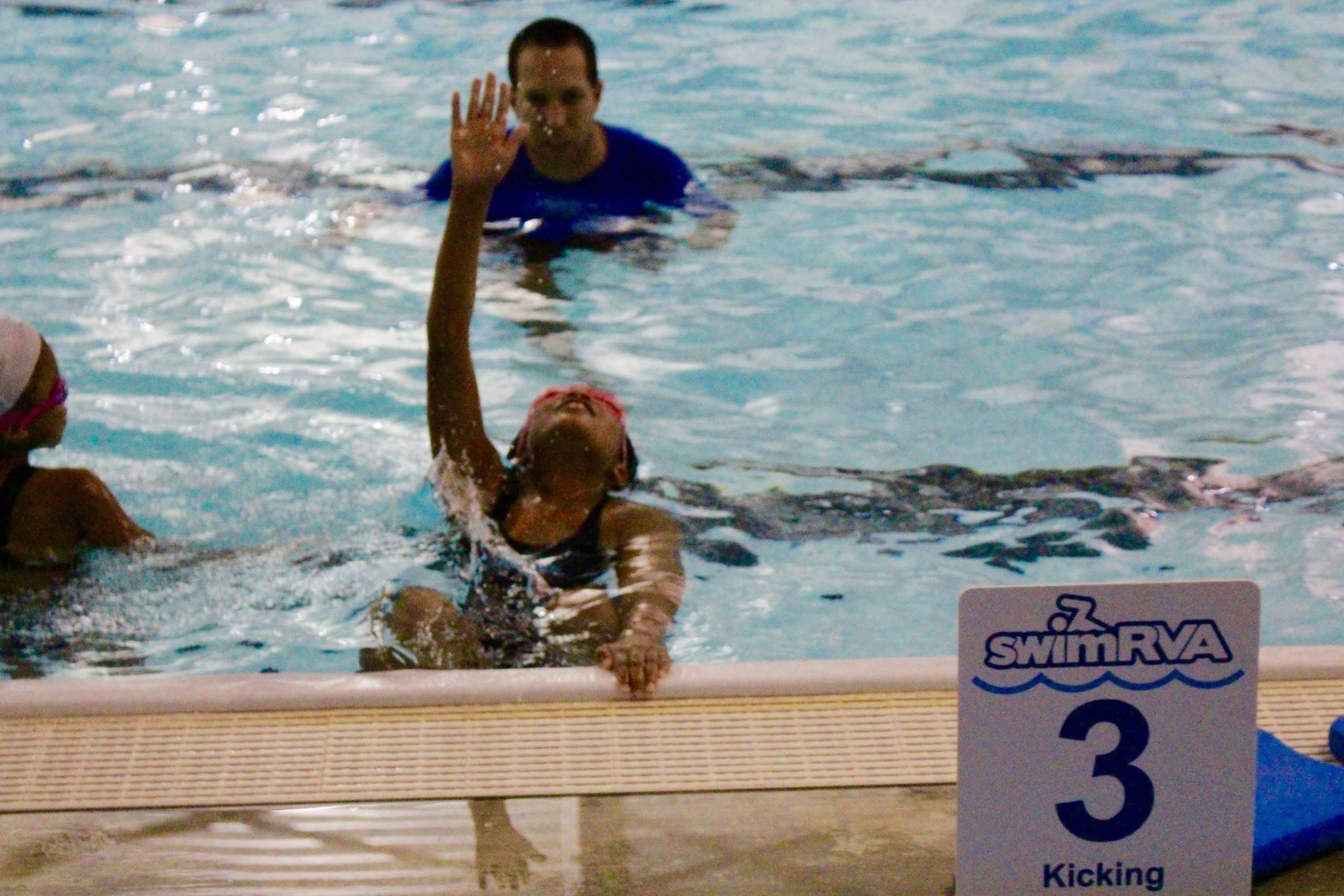 Swimrva Swim School - Working on Back kick, glide and recover in ...