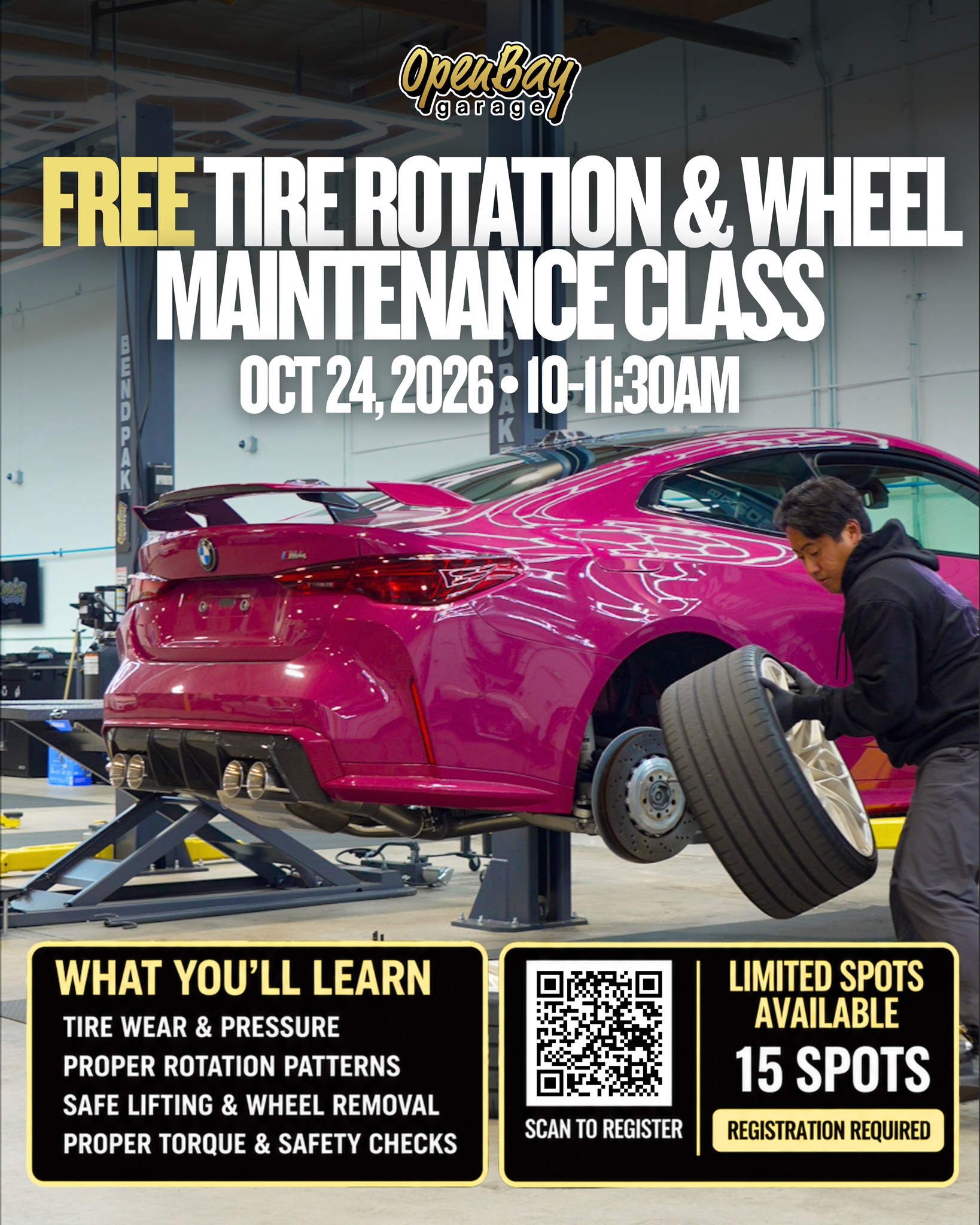 FREE Tire Rotation and Wheel Maintenance Class