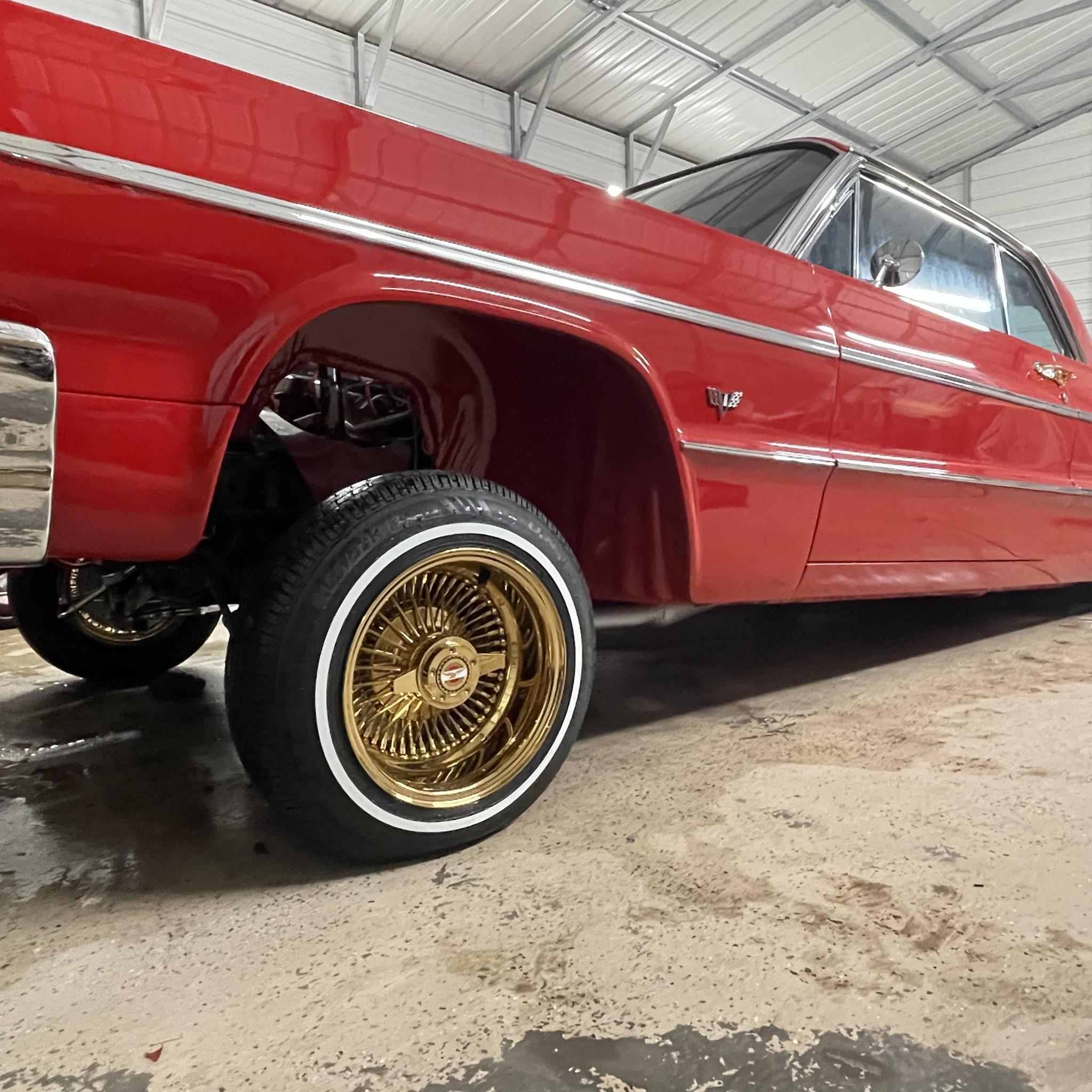 Clean 1966 Impala convertible stopped by the shop today. Built this one ...