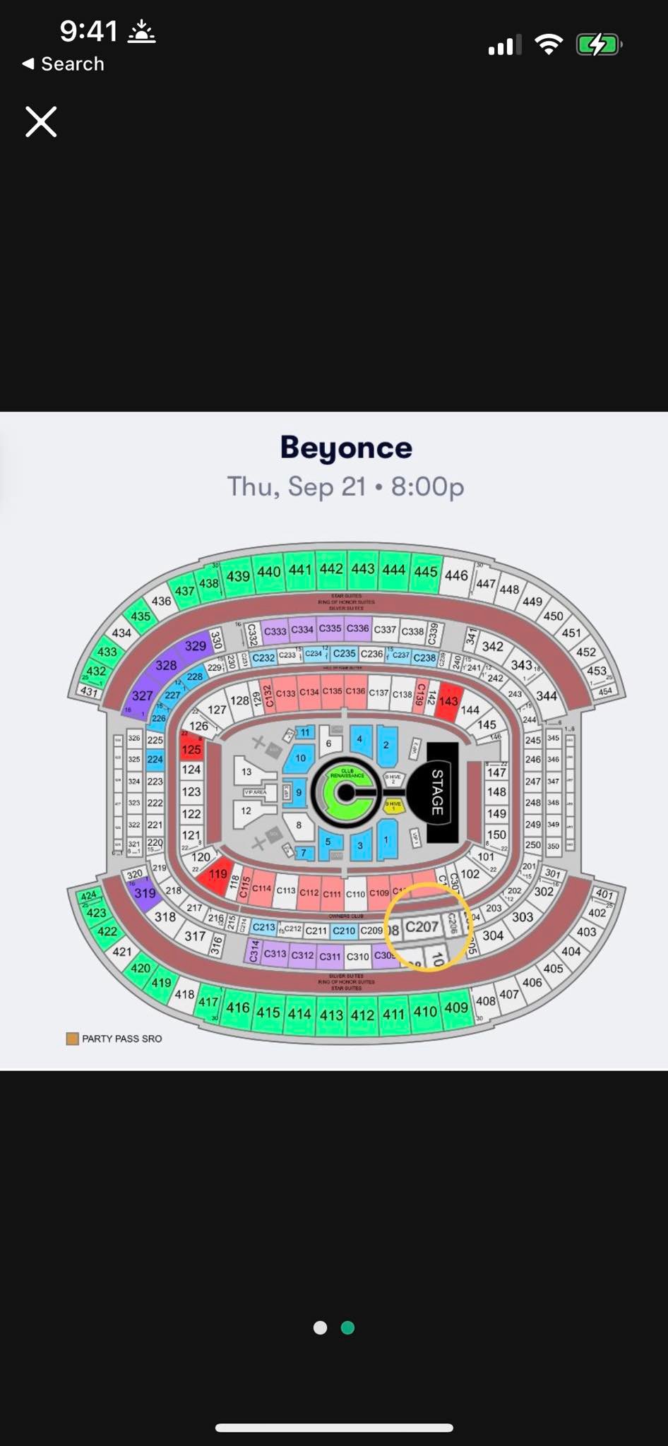 V.I.P Seats