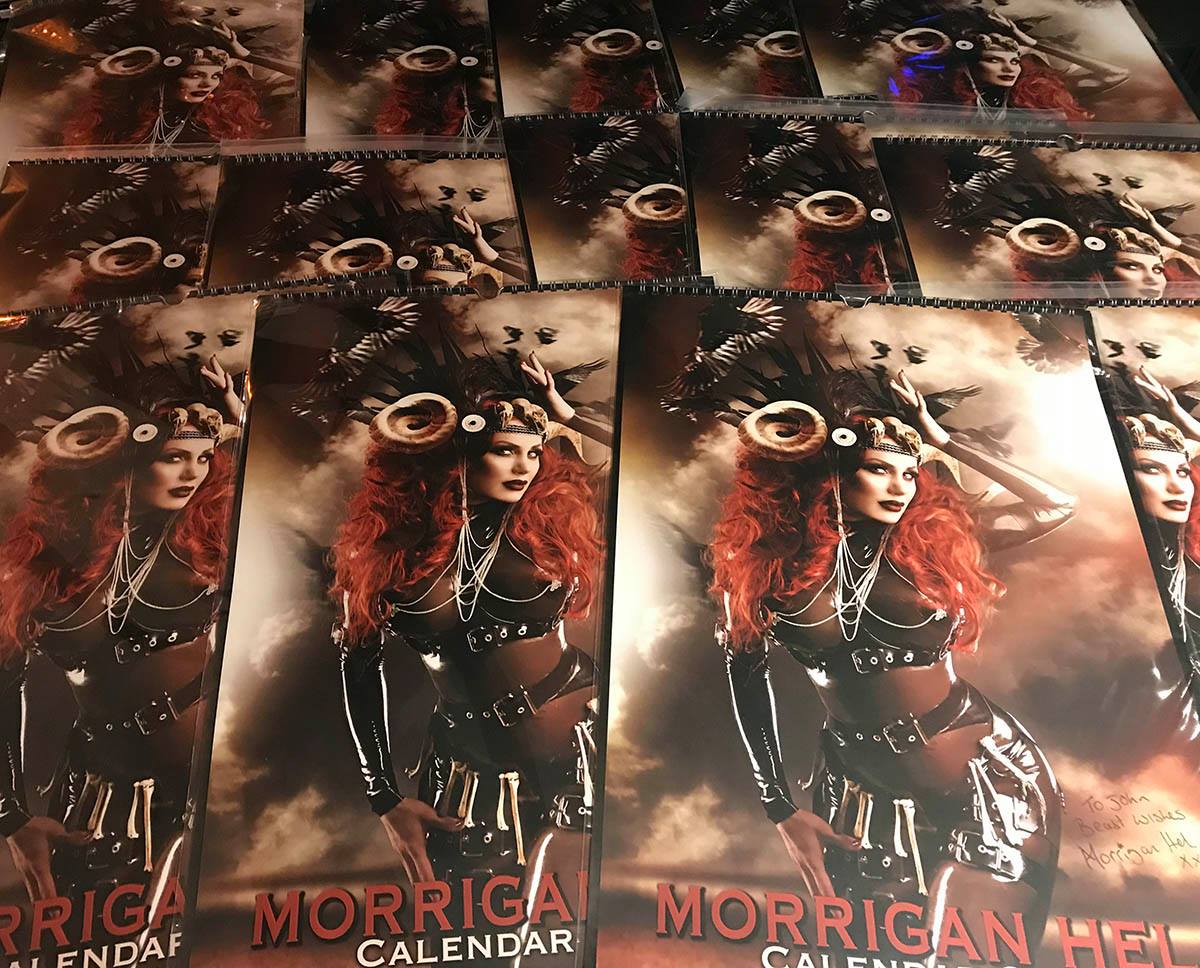 Morrigan Hel First batch of calendars signed, sealed and ready to go