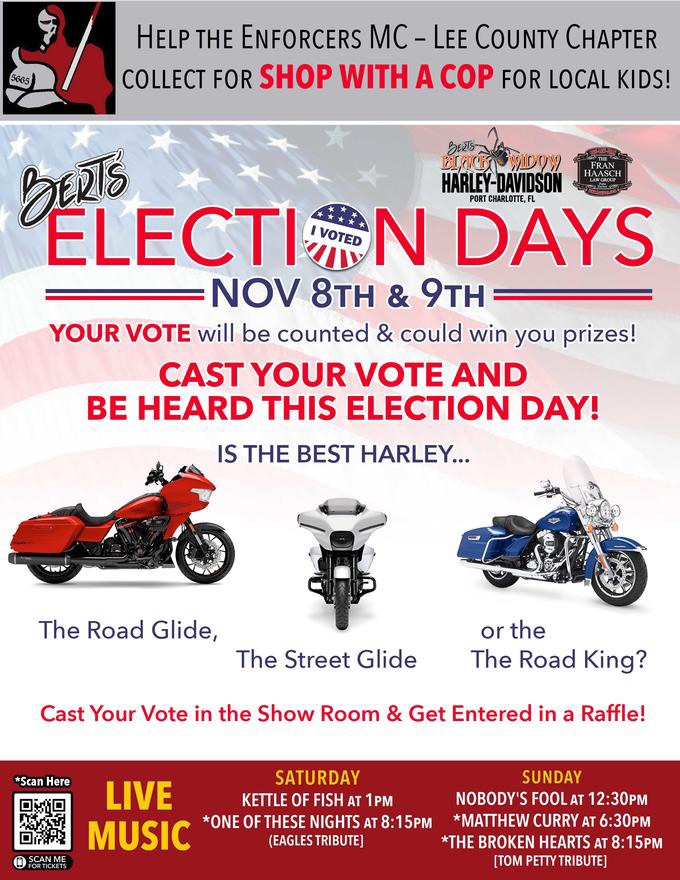 ELECTION weekend at Bert’s!