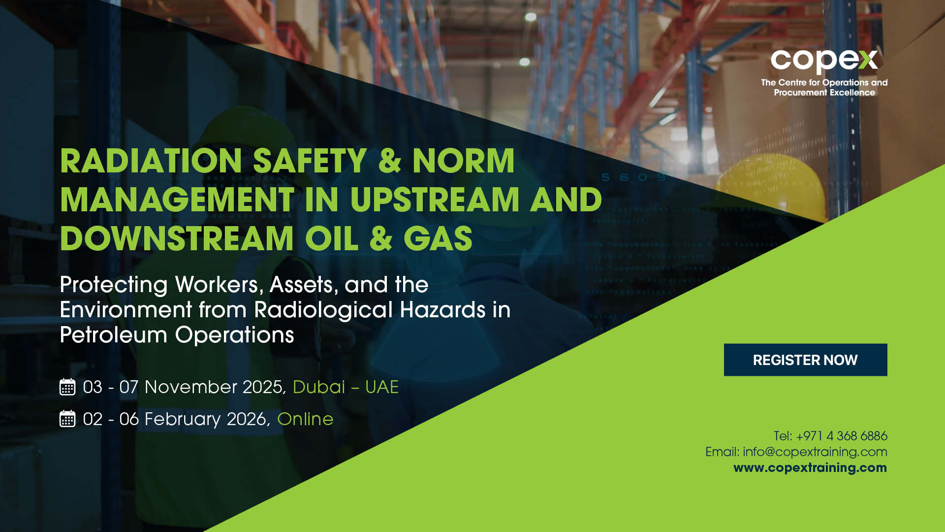 Copex - Radiation Safety & NORM Management in Upstream and Downstream ...