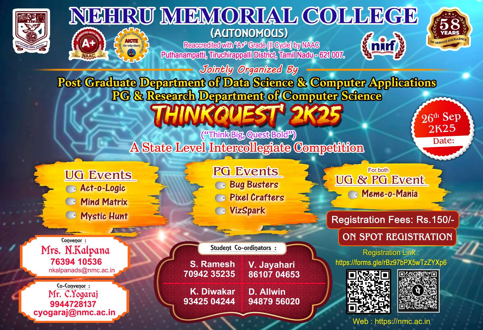 🚀 ThinkQuest’2025 🚀 📍 Nehru Memorial... - Nmc Photogallery | Facebook