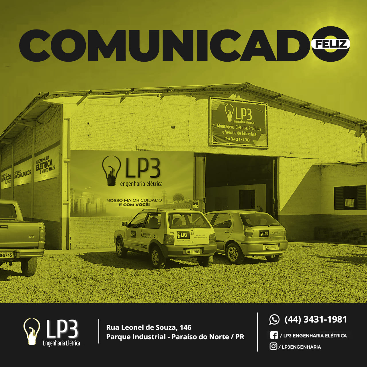 COMUNICADO IMPORTANTE... E... - LP3 Engenharia Elétrica | Facebook