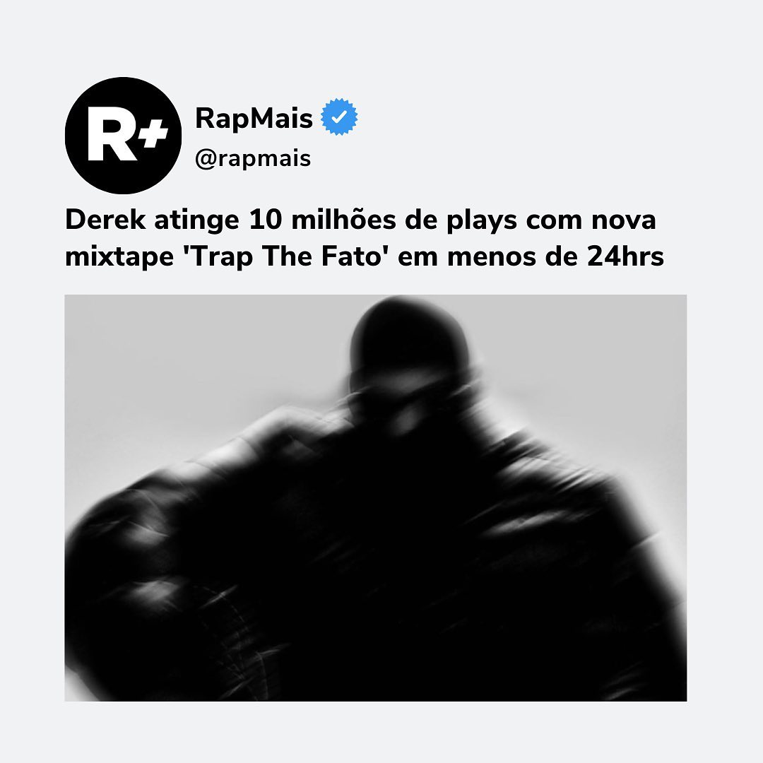 Rap Mais - O novo projeto do rapper Derek vem fazendo... | Facebook