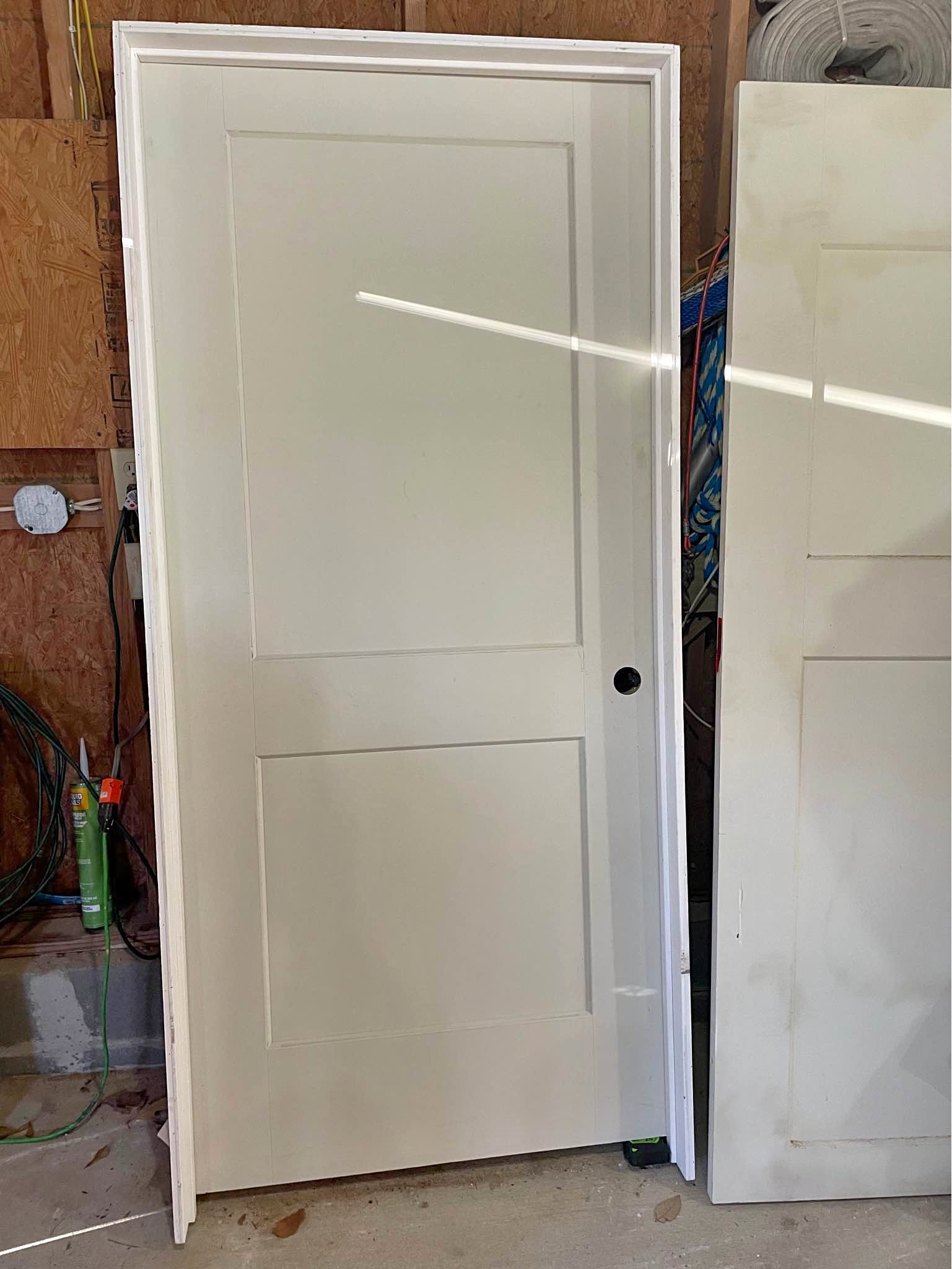 36” x 6’ 8” x 1 3/8” solid core interior door with frame - Armoires