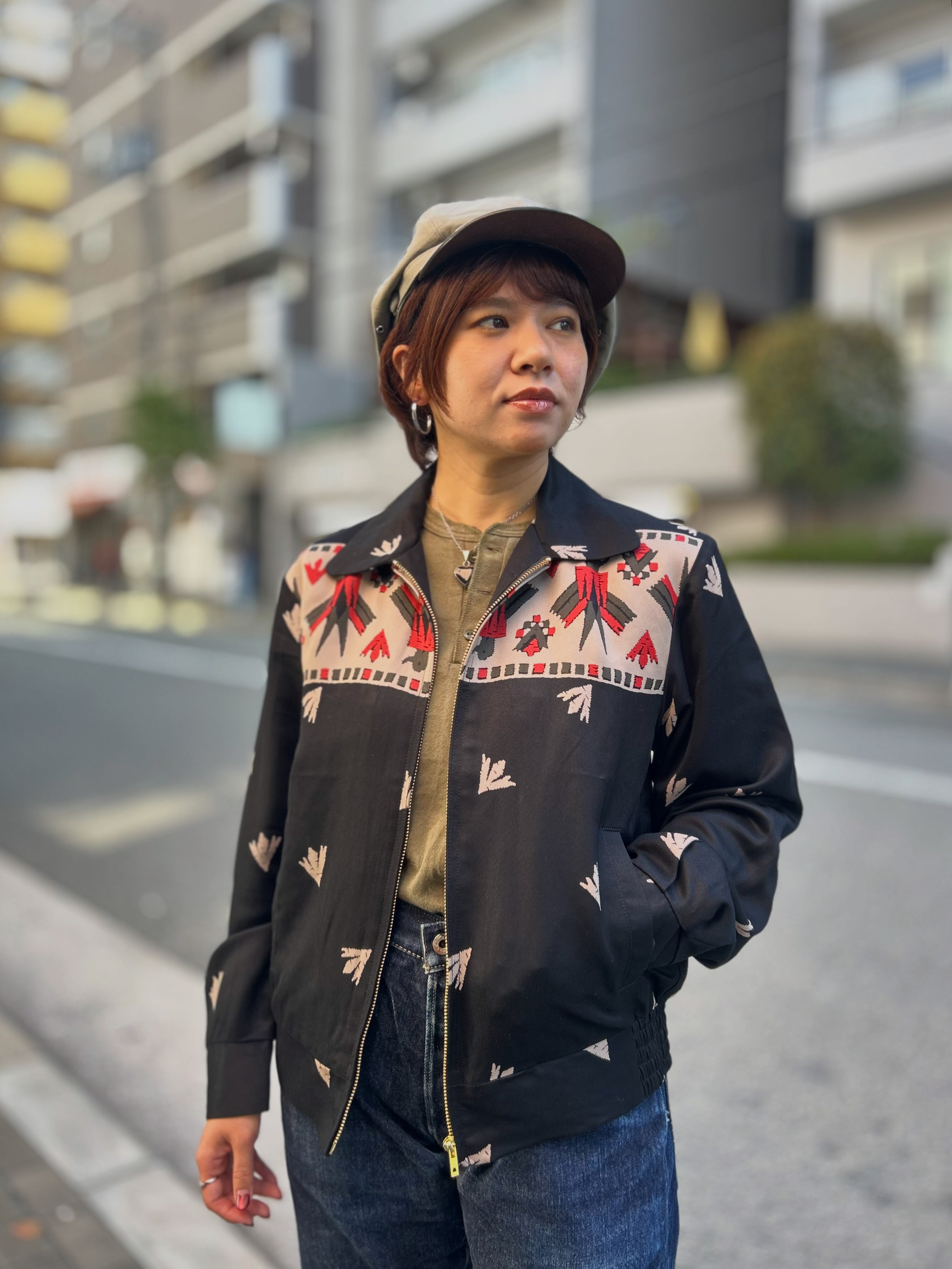 Embroidered Jacket “SKULL”】 size : 36(S),38(M),40(L) スペシャルな
