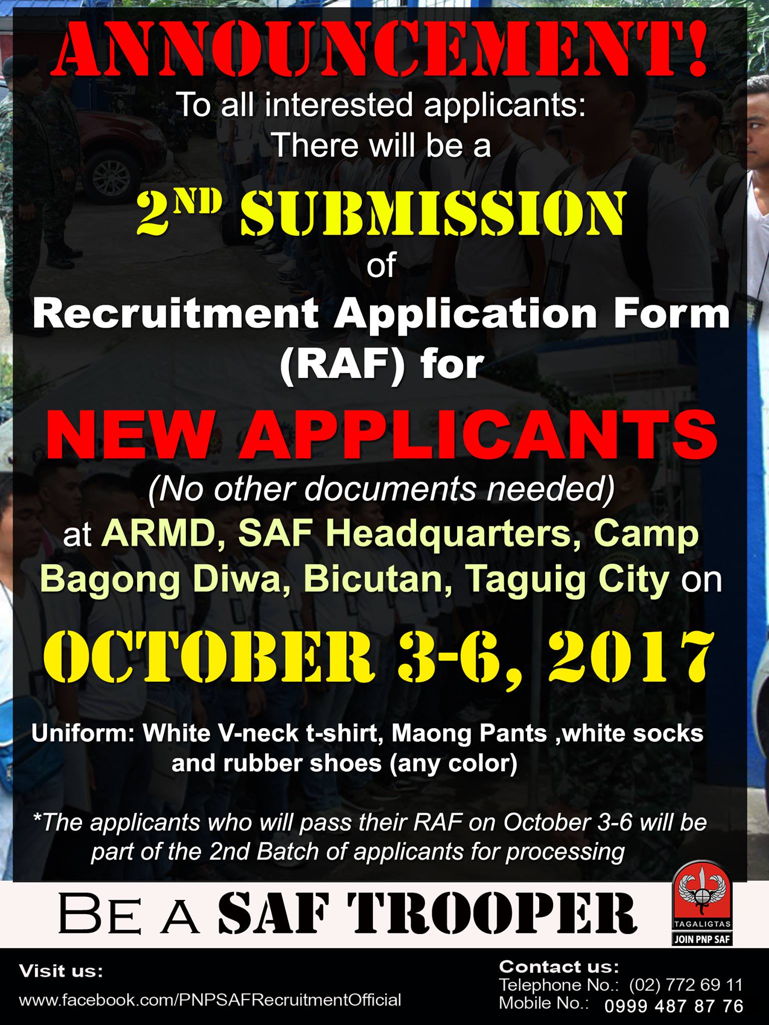 PNP - Announcement! To all interested applicants: There will be a 2nd ...