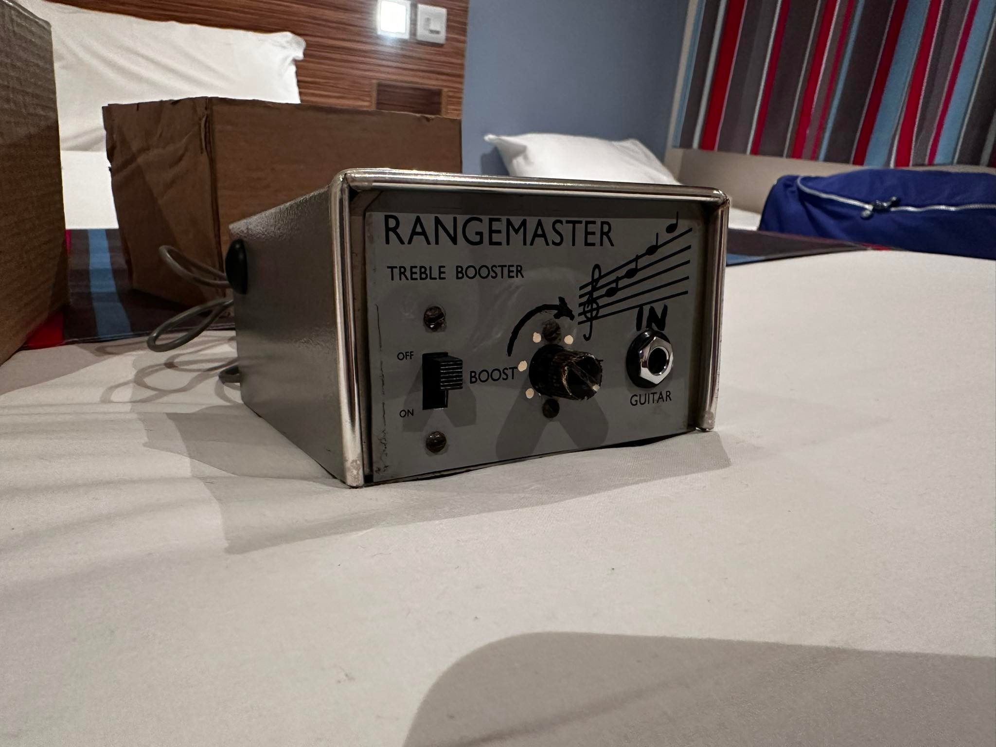Authentic Rangemaster pedals from the UK