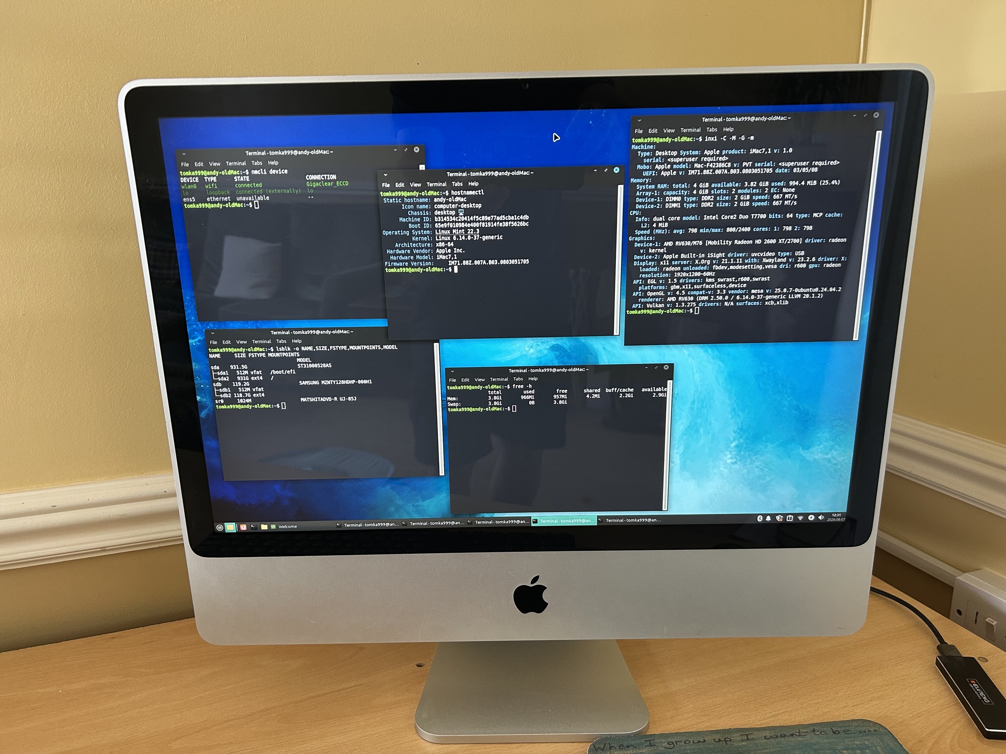 Breathing new life into old iMacs with Linux upgrades