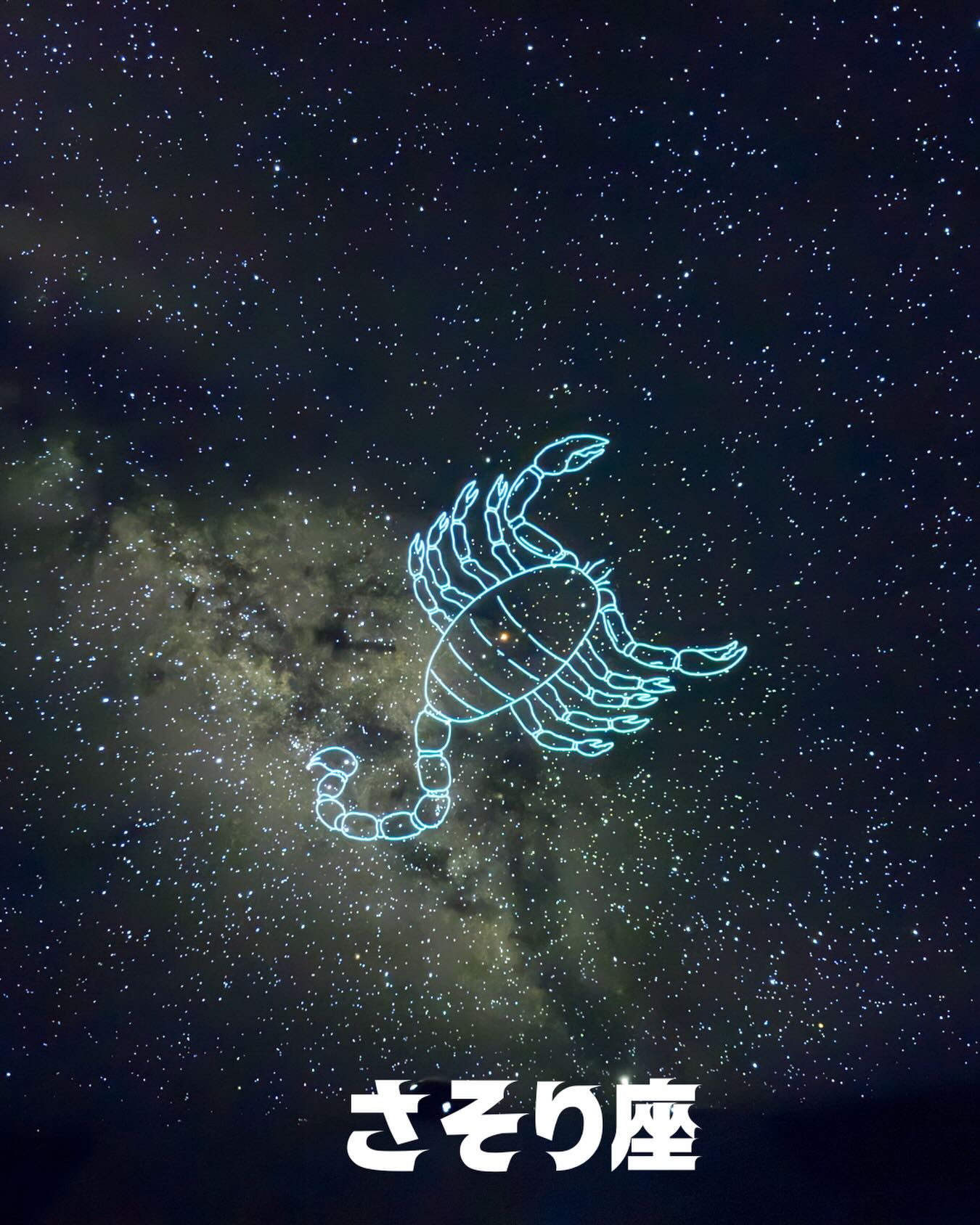 プラネタリウムの星空 北斗七星 北の空で輝く柄杓の形をした7つの星 