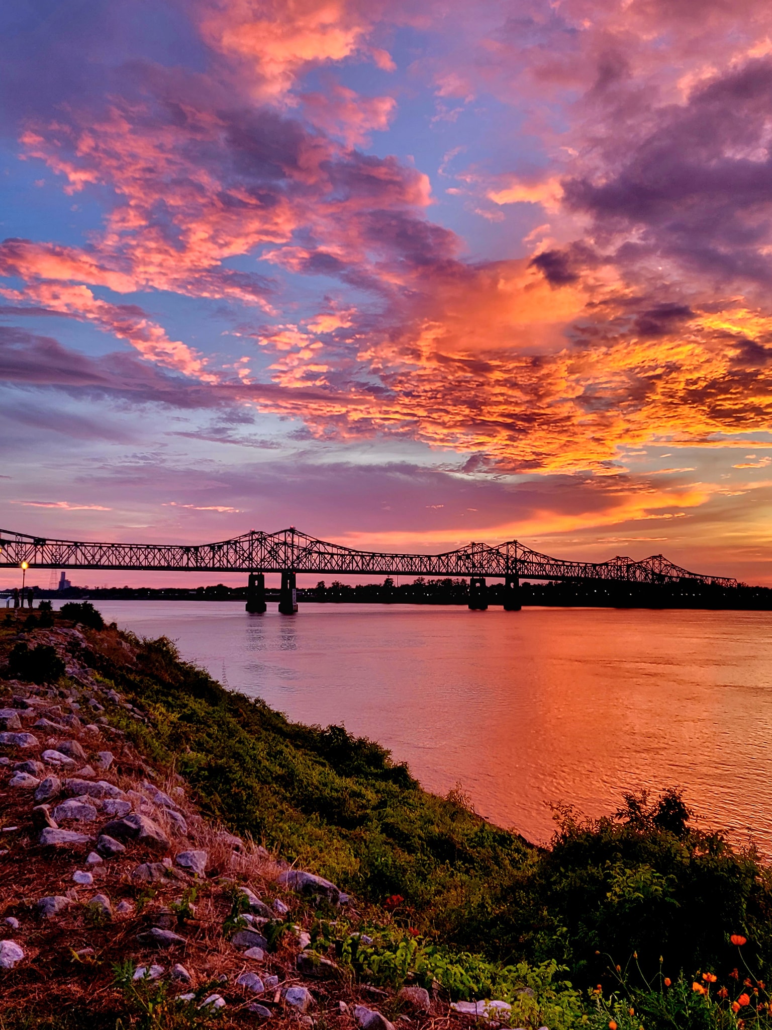 Natchez Mississippi LMR363.4 Sunset Under The Hill ⚓️